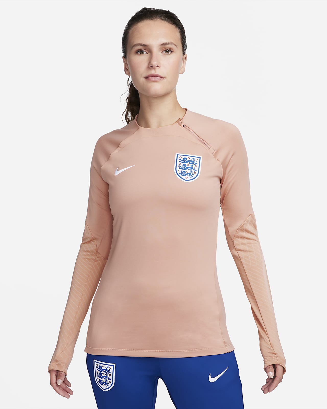 İngiltere Strike Nike Dri-FIT Örgü Kadın Futbol Antrenman Üstü
