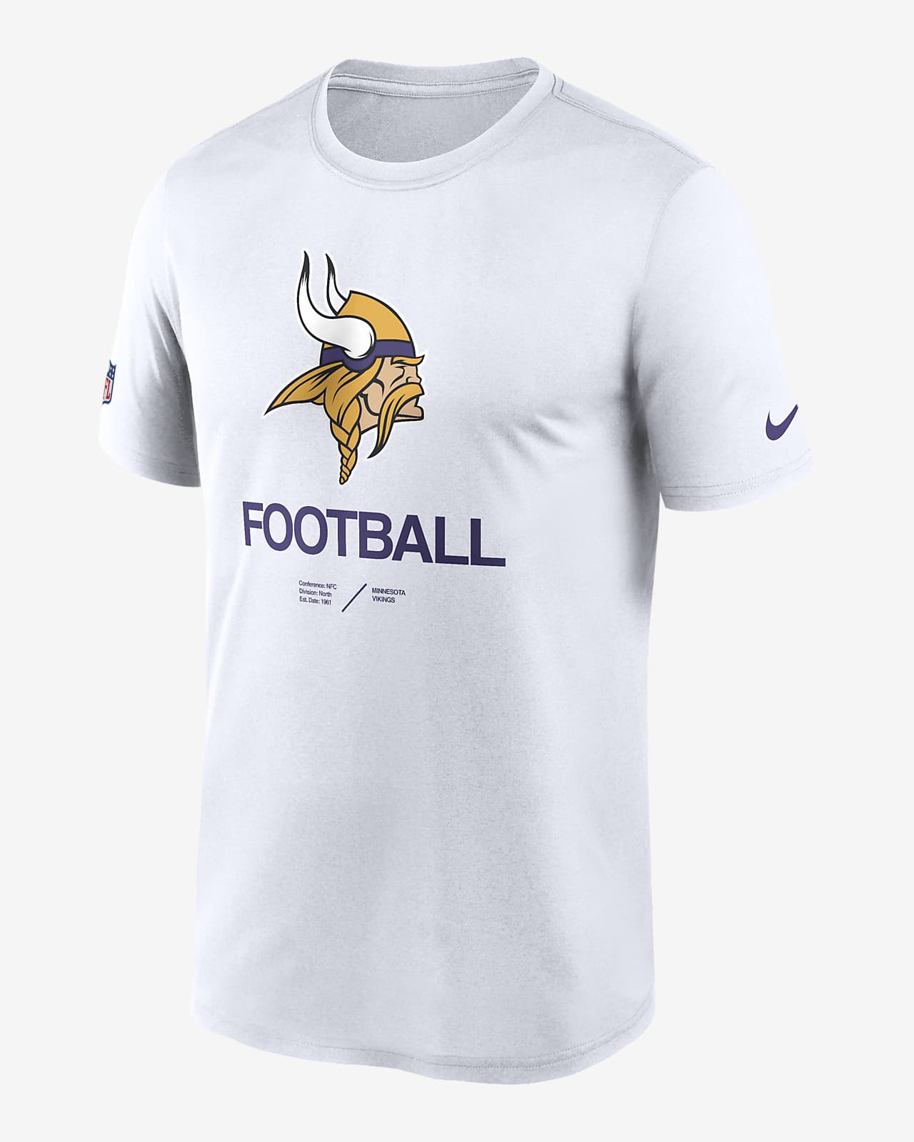 Playera para hombre Nike Dri-FIT Infograph (NFL Minnesota Vikings). Nike.com