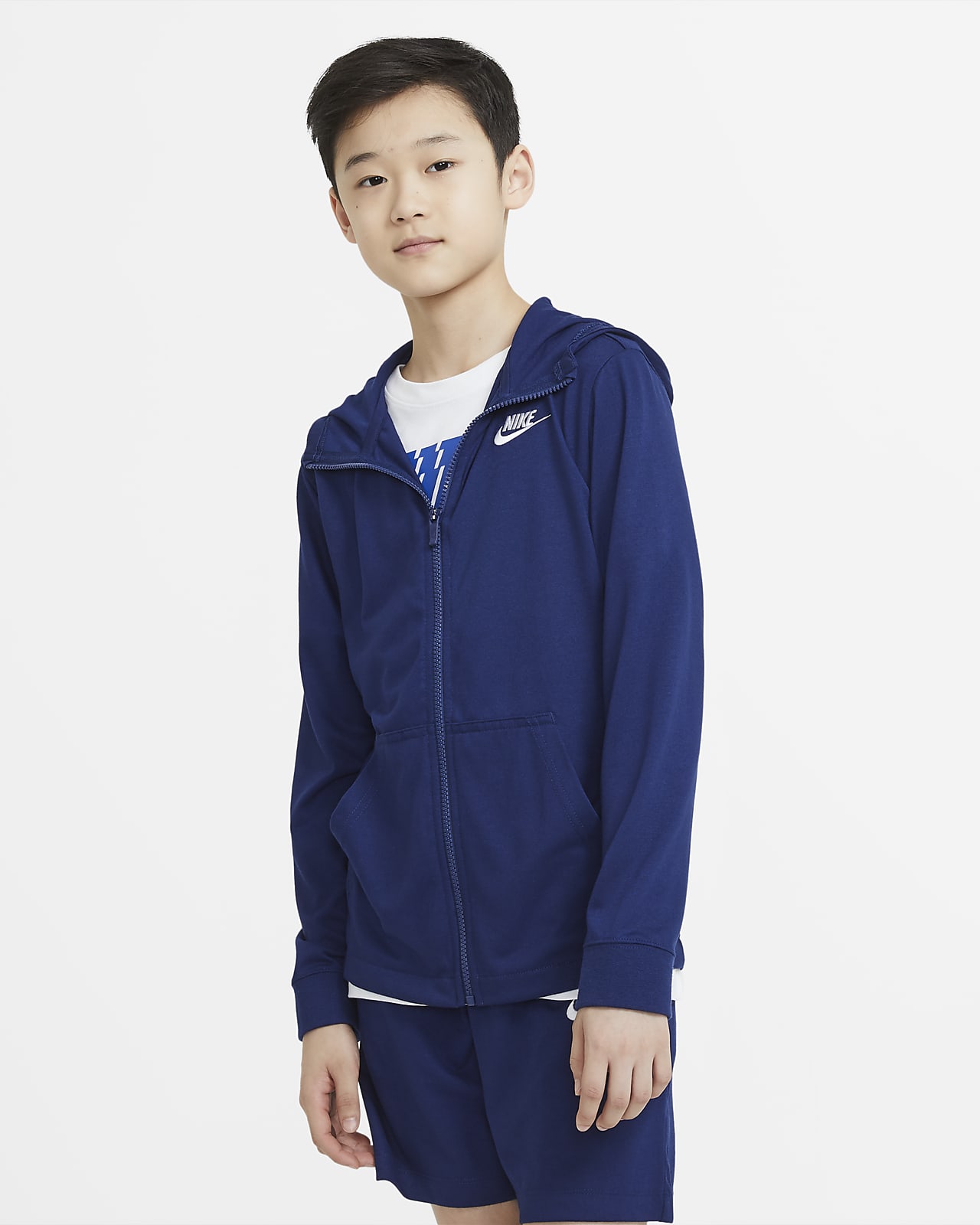nike boys full zip hoodie