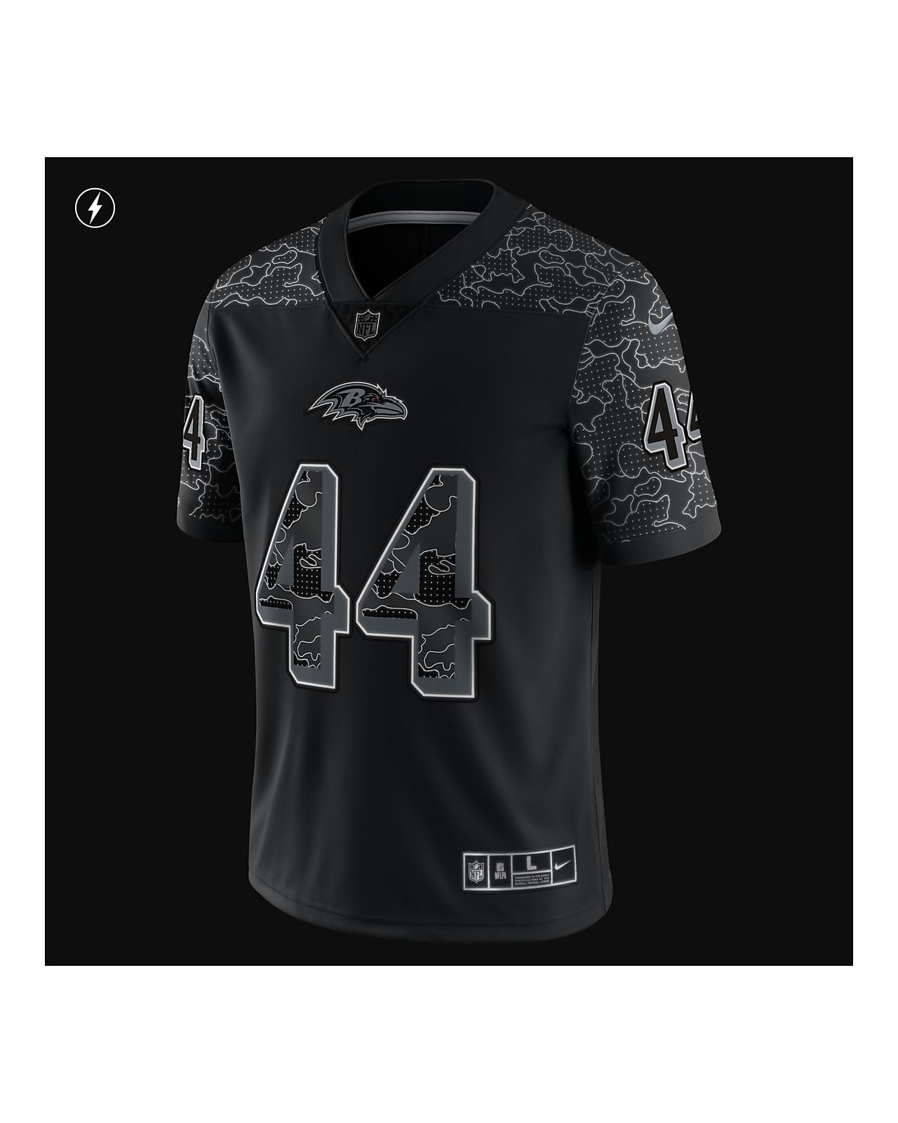 NFL Baltimore Ravens RFLCTV (Marlon Humphrey) Men's Fashion Football Jersey.