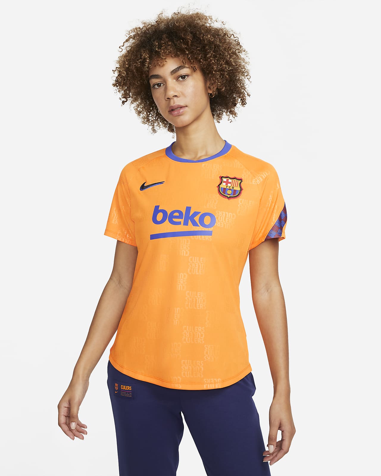 F.C. Barcelona Women's Nike Dri-FIT Pre-Match Football Top