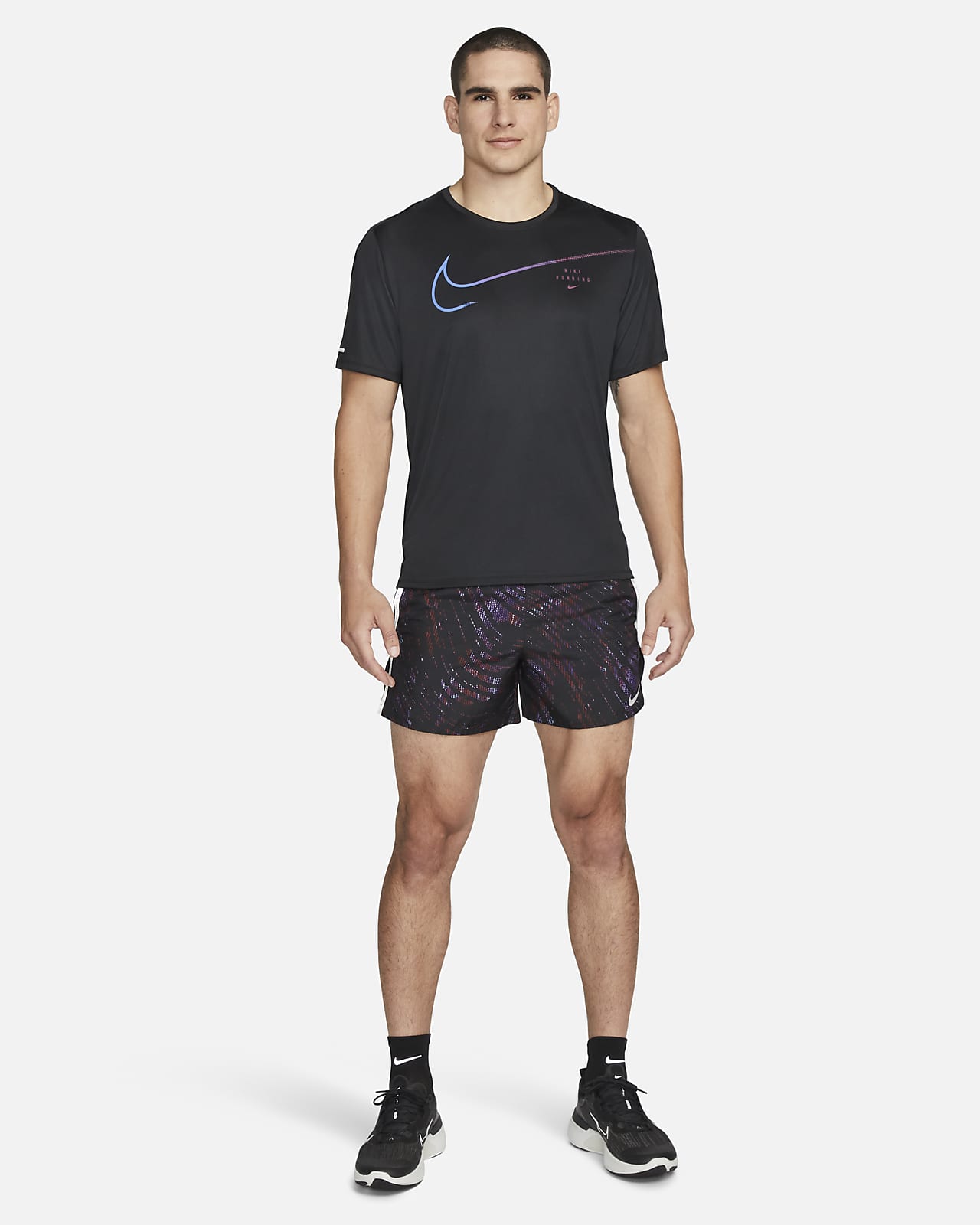 Playera de running con gr fico de manga corta para hombre Nike Dri