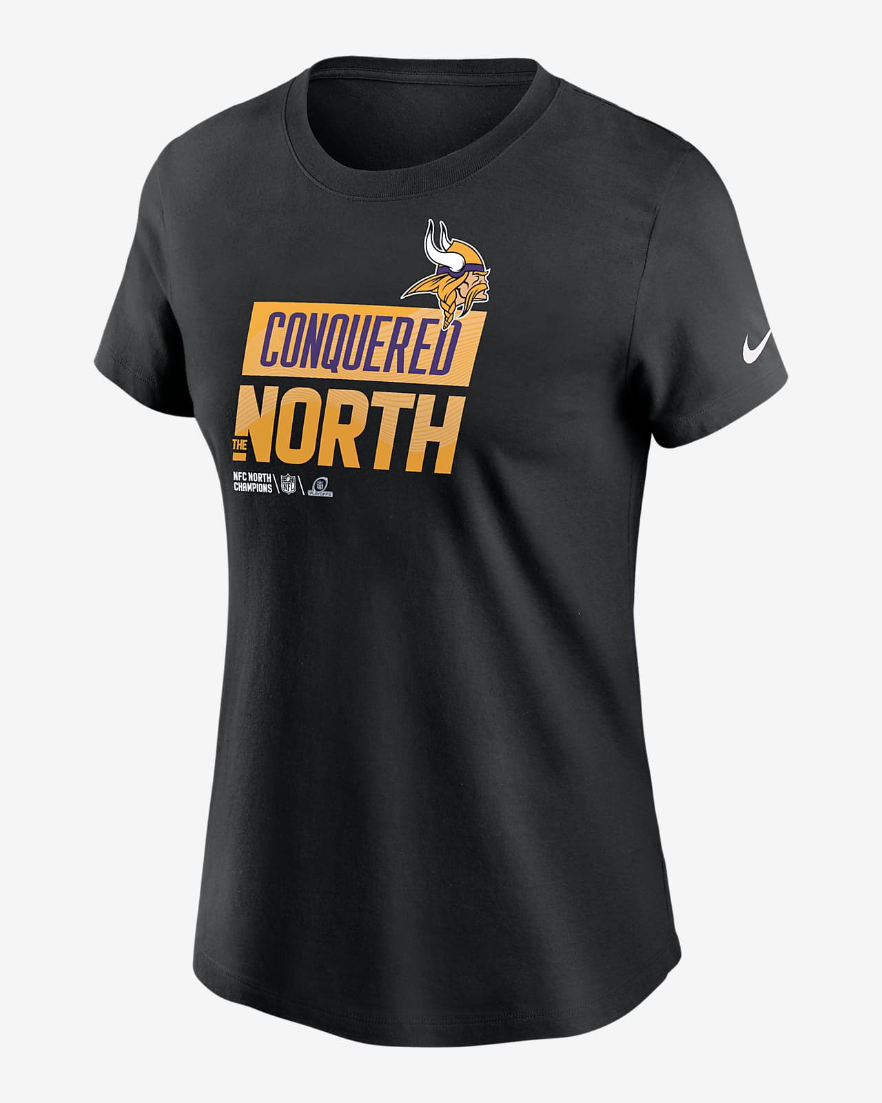 Nike 2022 NFC North Champions Trophy Collection (NFL Minnesota Vikings)  Women's T-Shirt