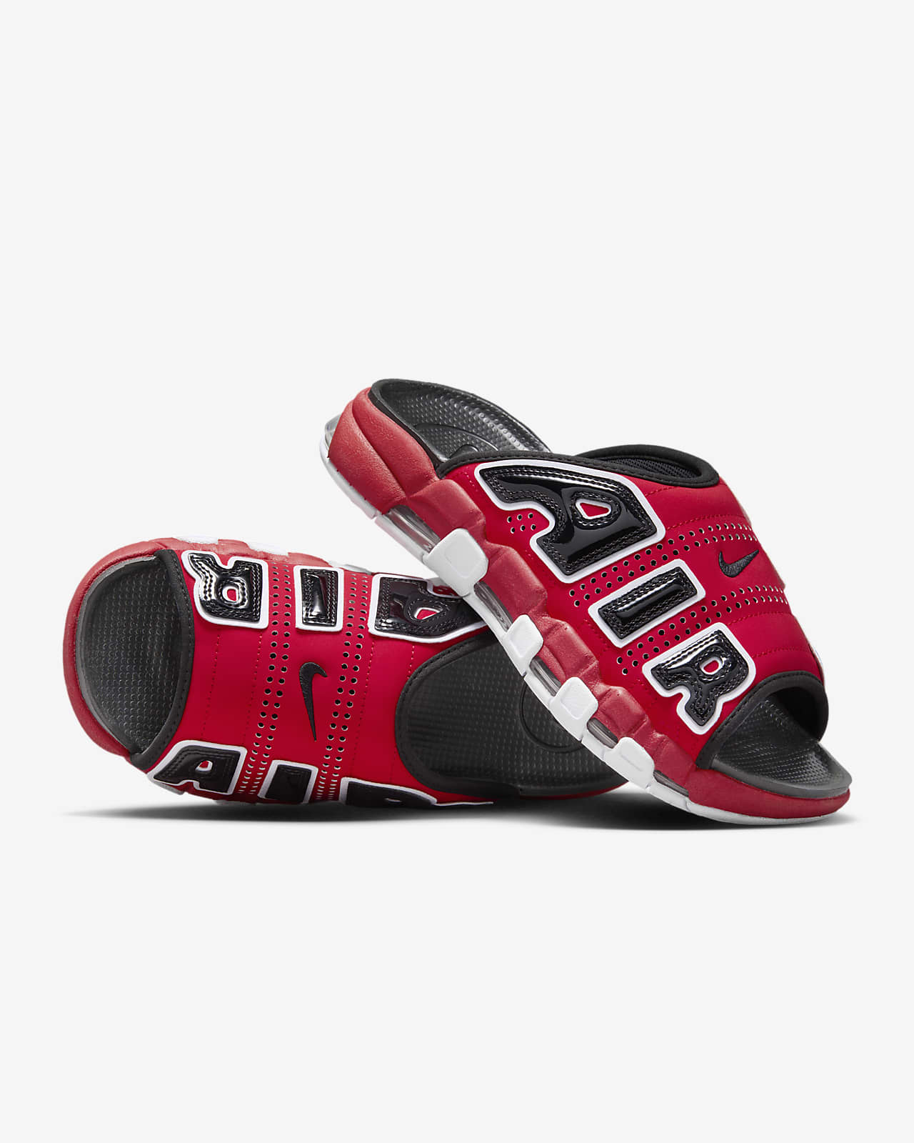 Nike Air More Uptempo Men's Slides. Nike ID