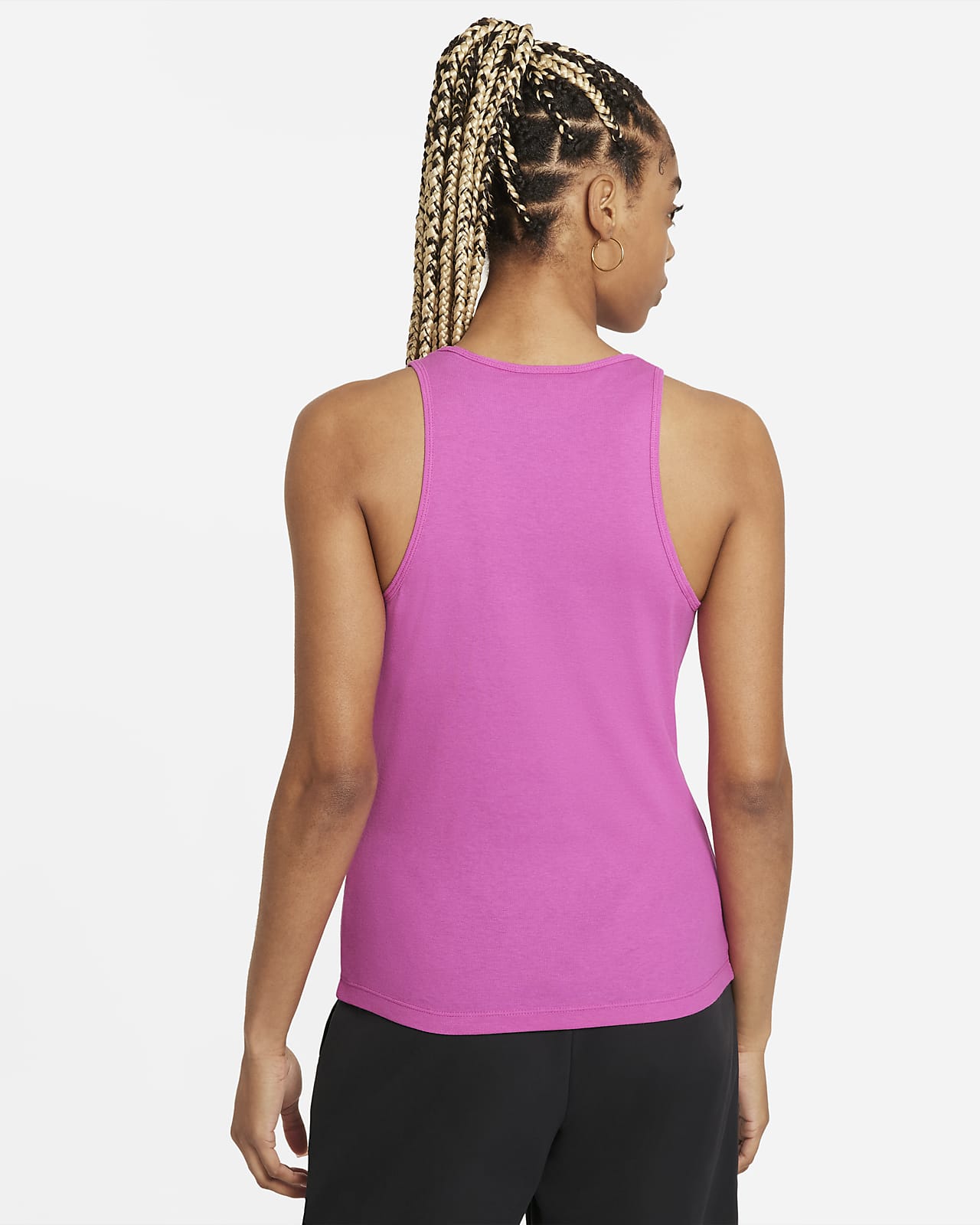 nike pro training victory essential tank in black