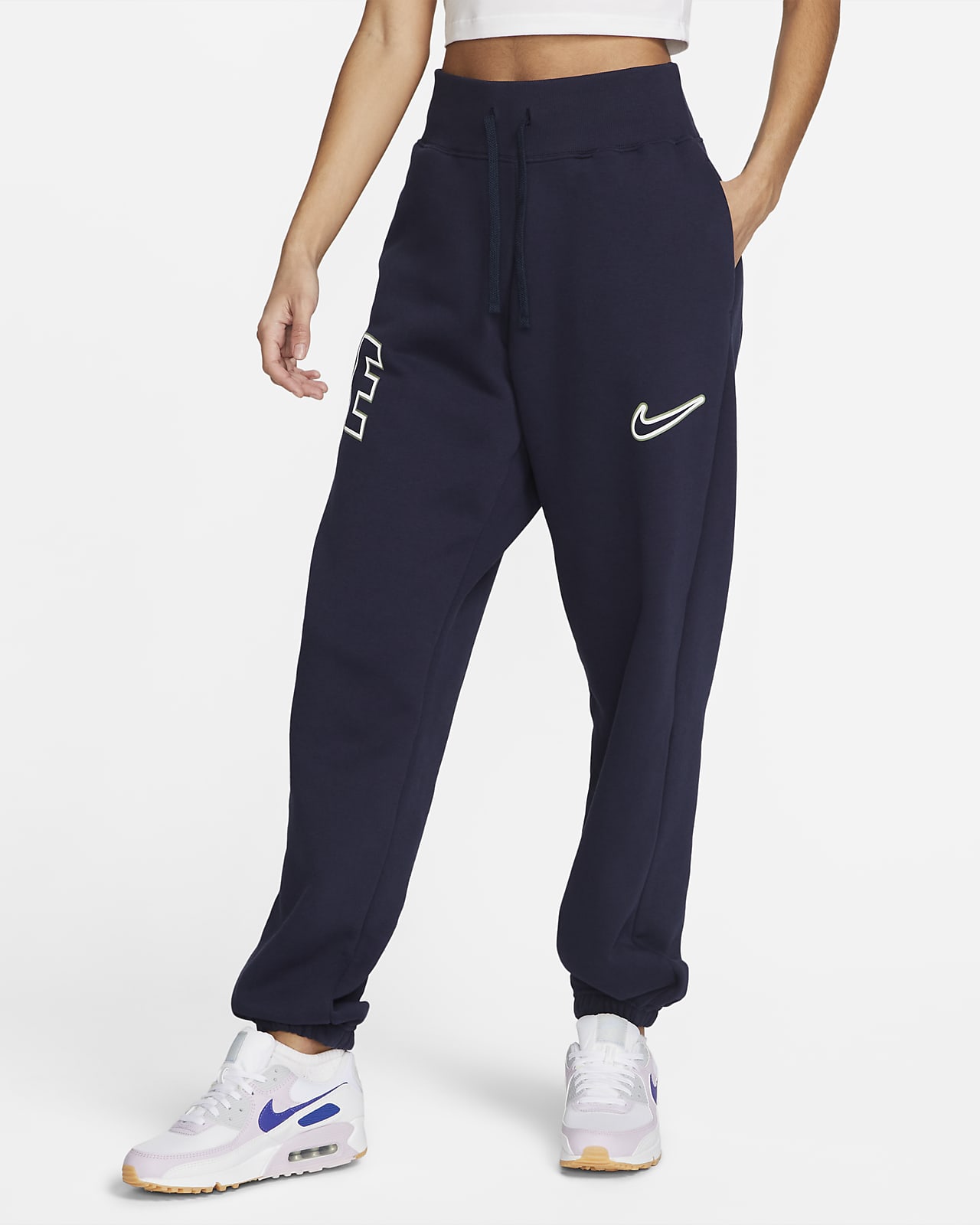 Nike Sportswear Phoenix Women's High-waisted Oversized Trousers. Nike LU