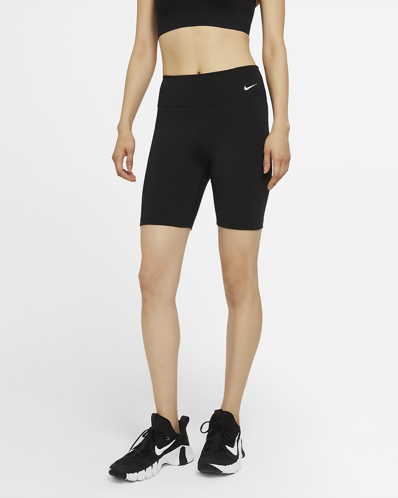 nike one mid rise 7 shorts