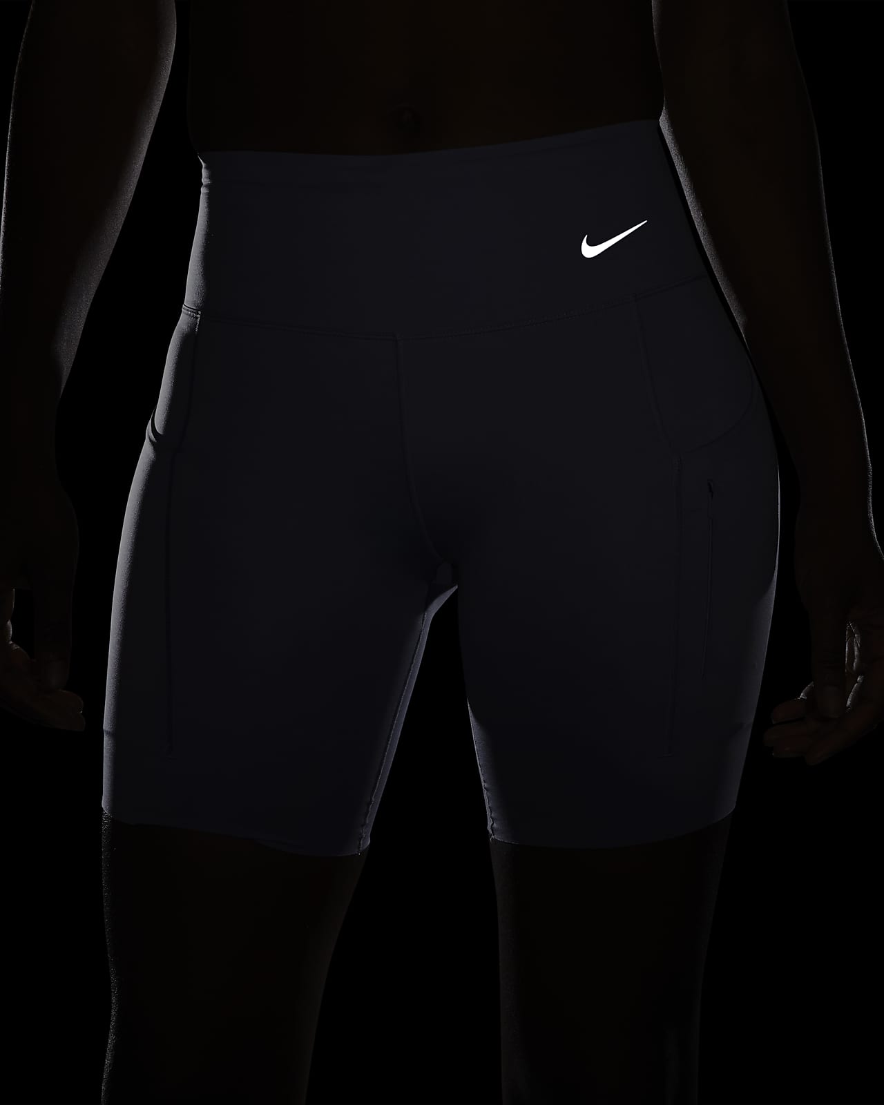 Nike Go Women's Firm-Support Mid-Rise 20cm (approx.) Biker Shorts with  Pockets