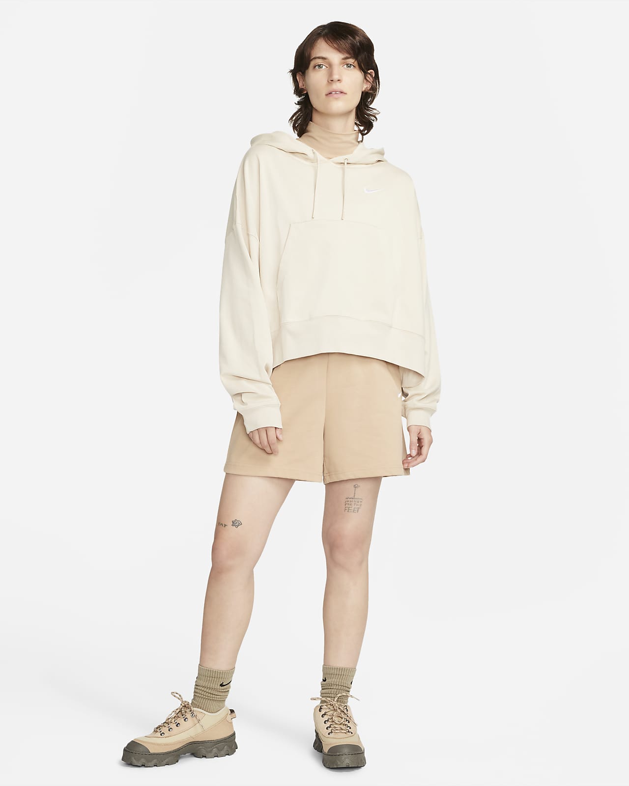 Nike Sportswear Women's Oversized Jersey Pullover Hoodie. Nike GB