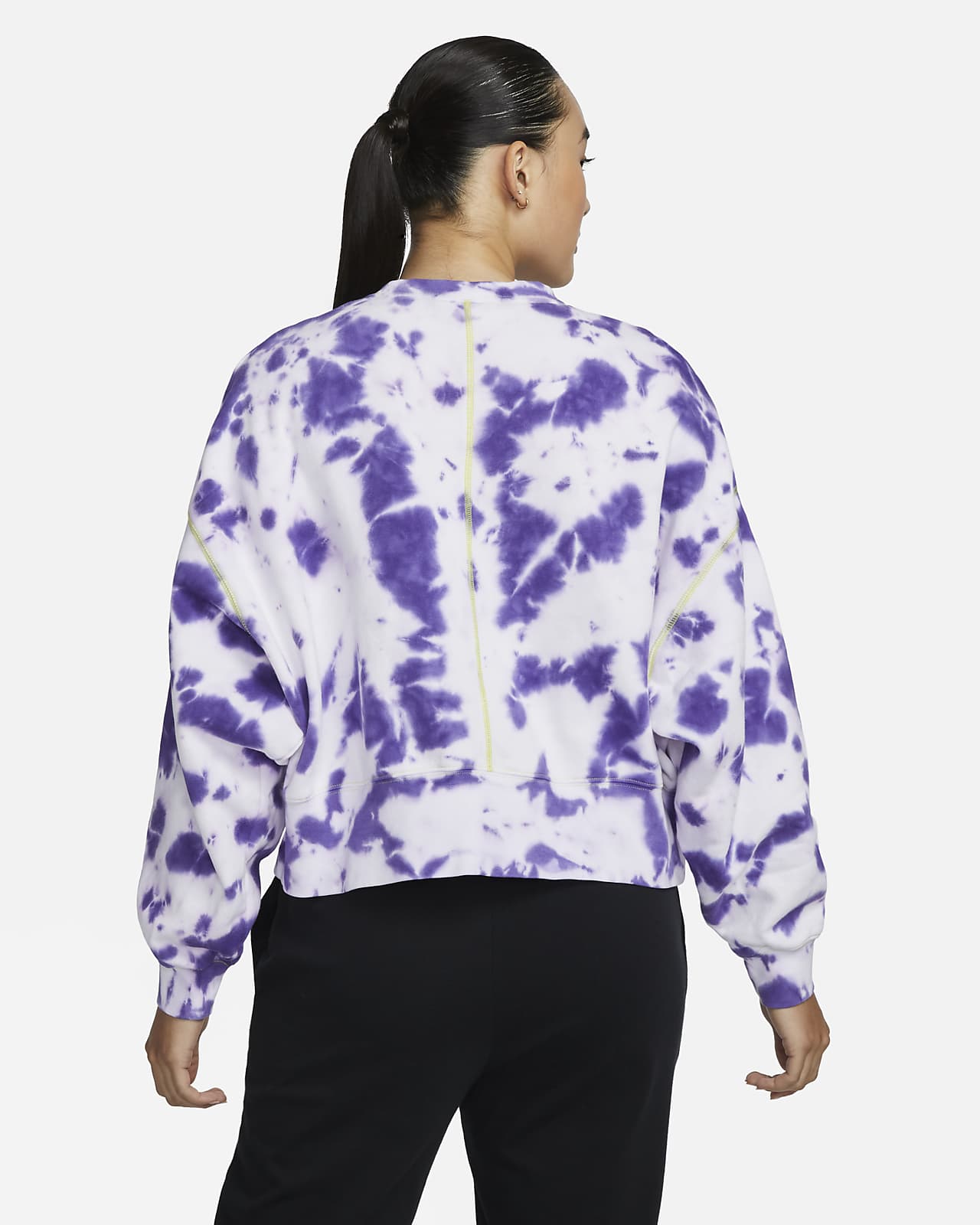 Nike Sportswear Women's Oversized Fleece Tie-Dye Crew Sweatshirt