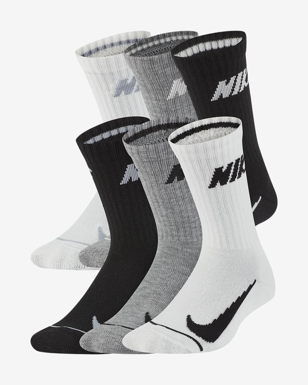 Nike Little Kids' Crew Socks (6 Pairs).