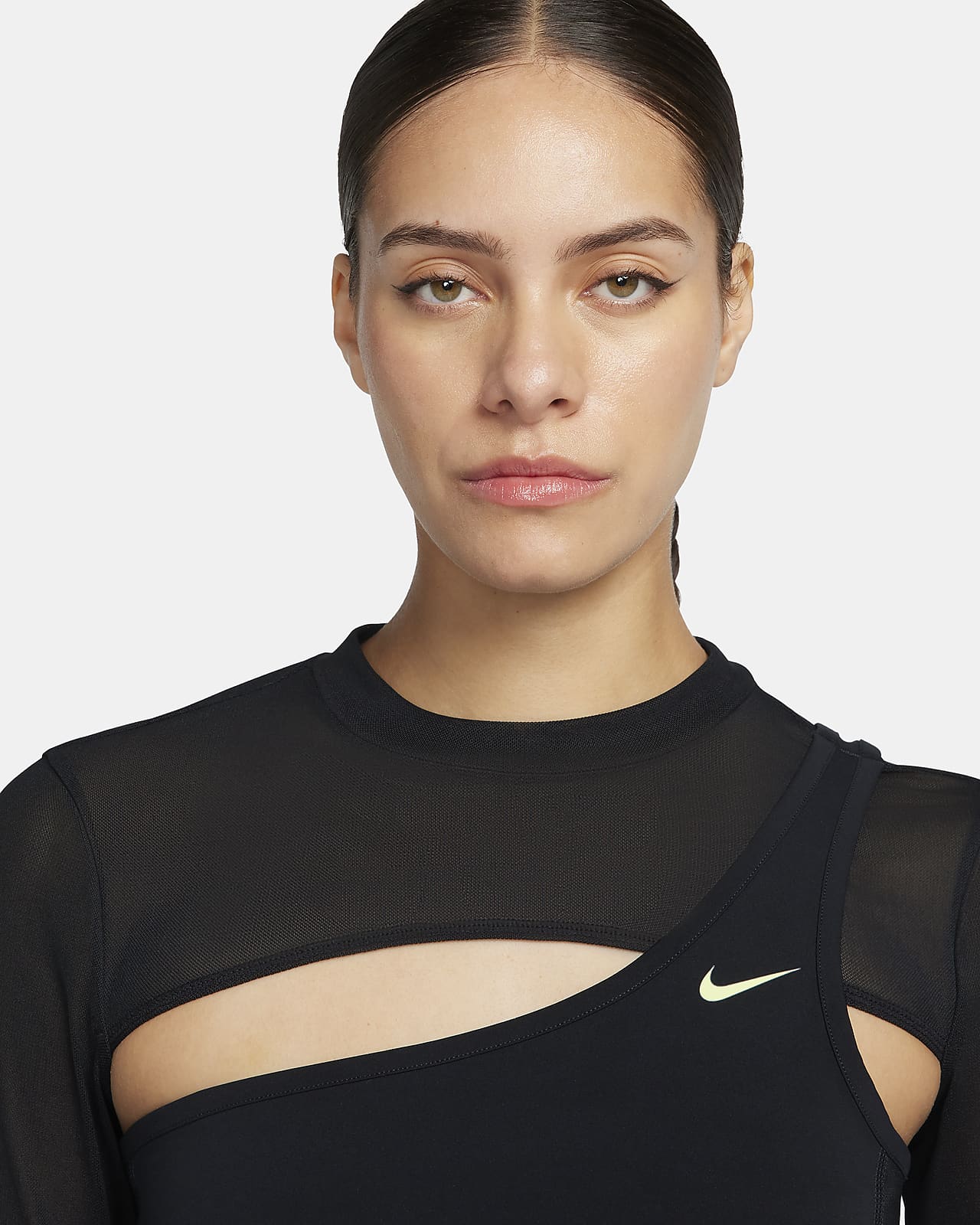 Nike Pro Dri-FIT Women's Cropped Long-Sleeve Top.