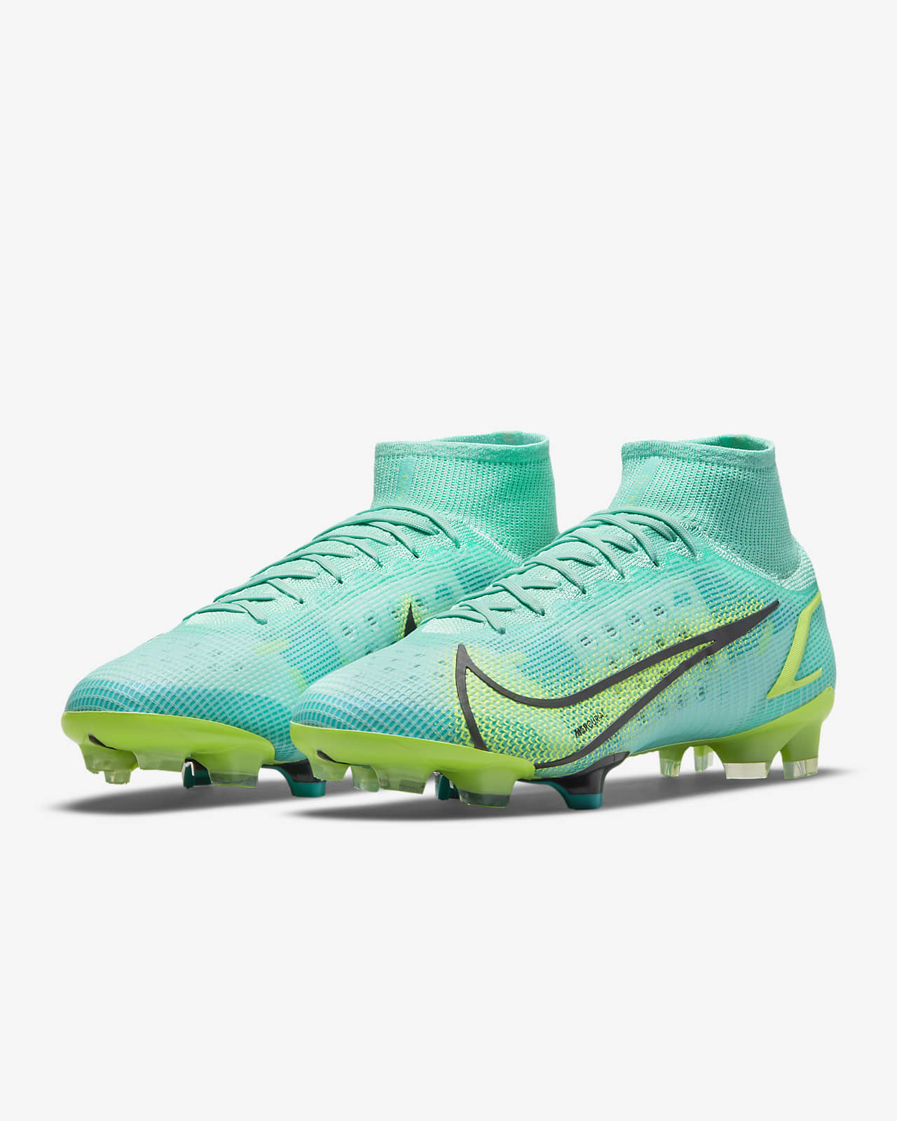 Blue and green shop nike soccer cleats