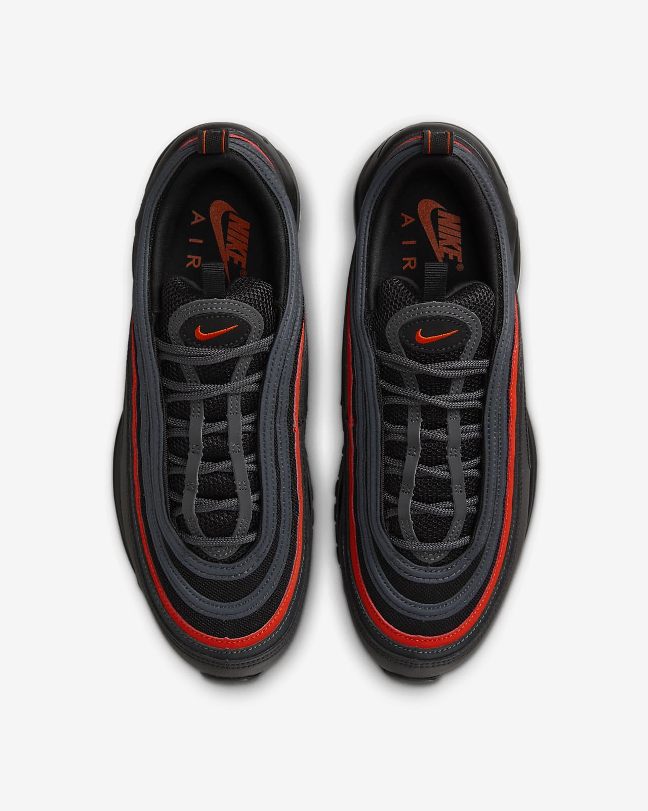 Black And Red Men Nike Air Max Mens Black Orange Imported Sport Shoes