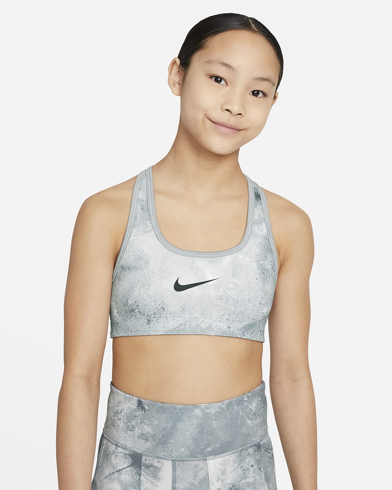 nike swoosh sports bra