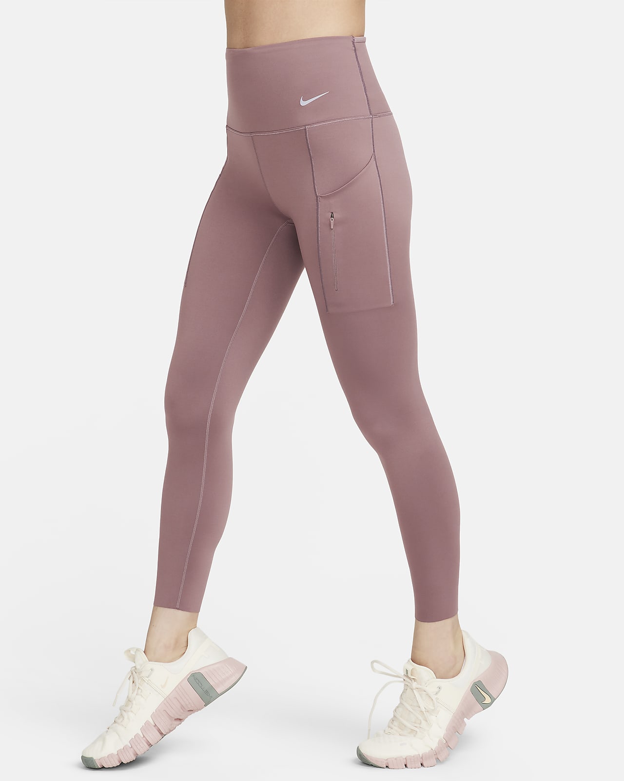 Nike Go Women's Firm-Support High-Waisted 7/8 Leggings with Pockets. Nike SG