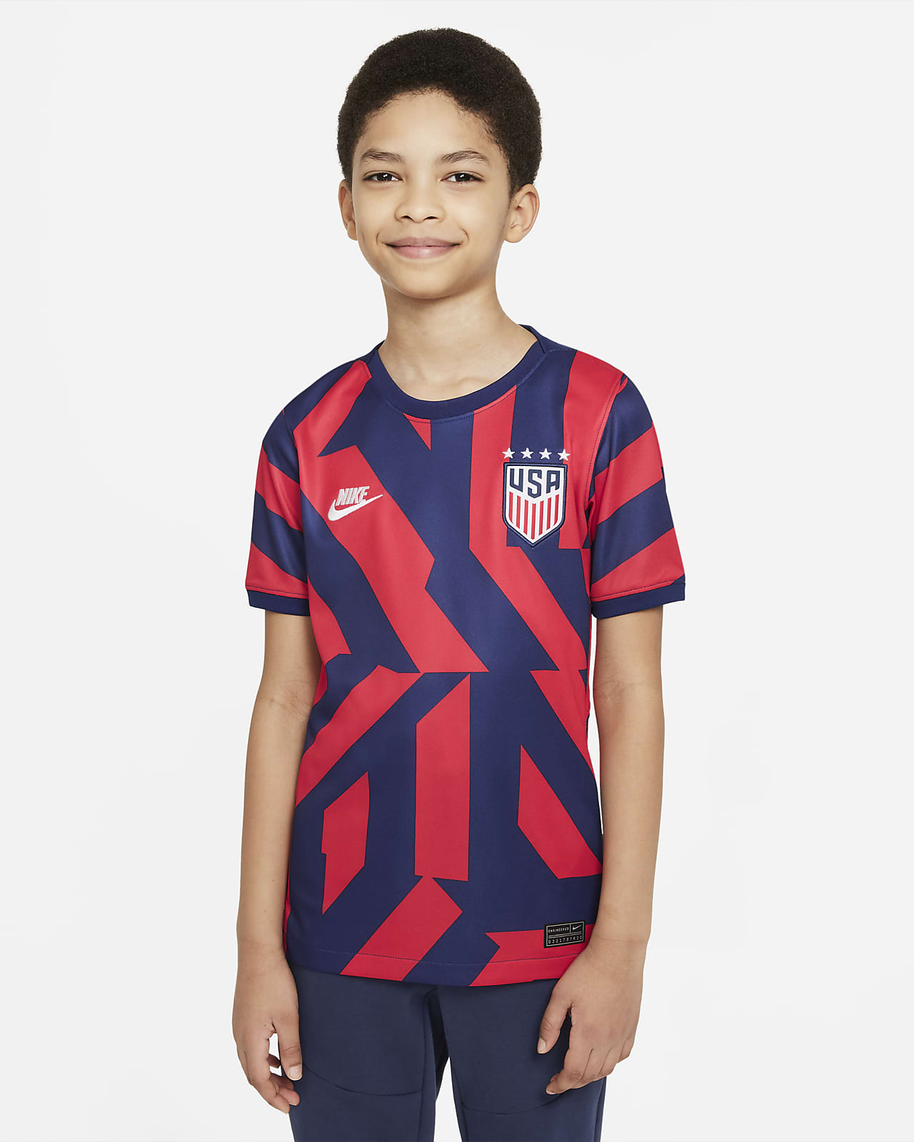 camisa de futbol para niños