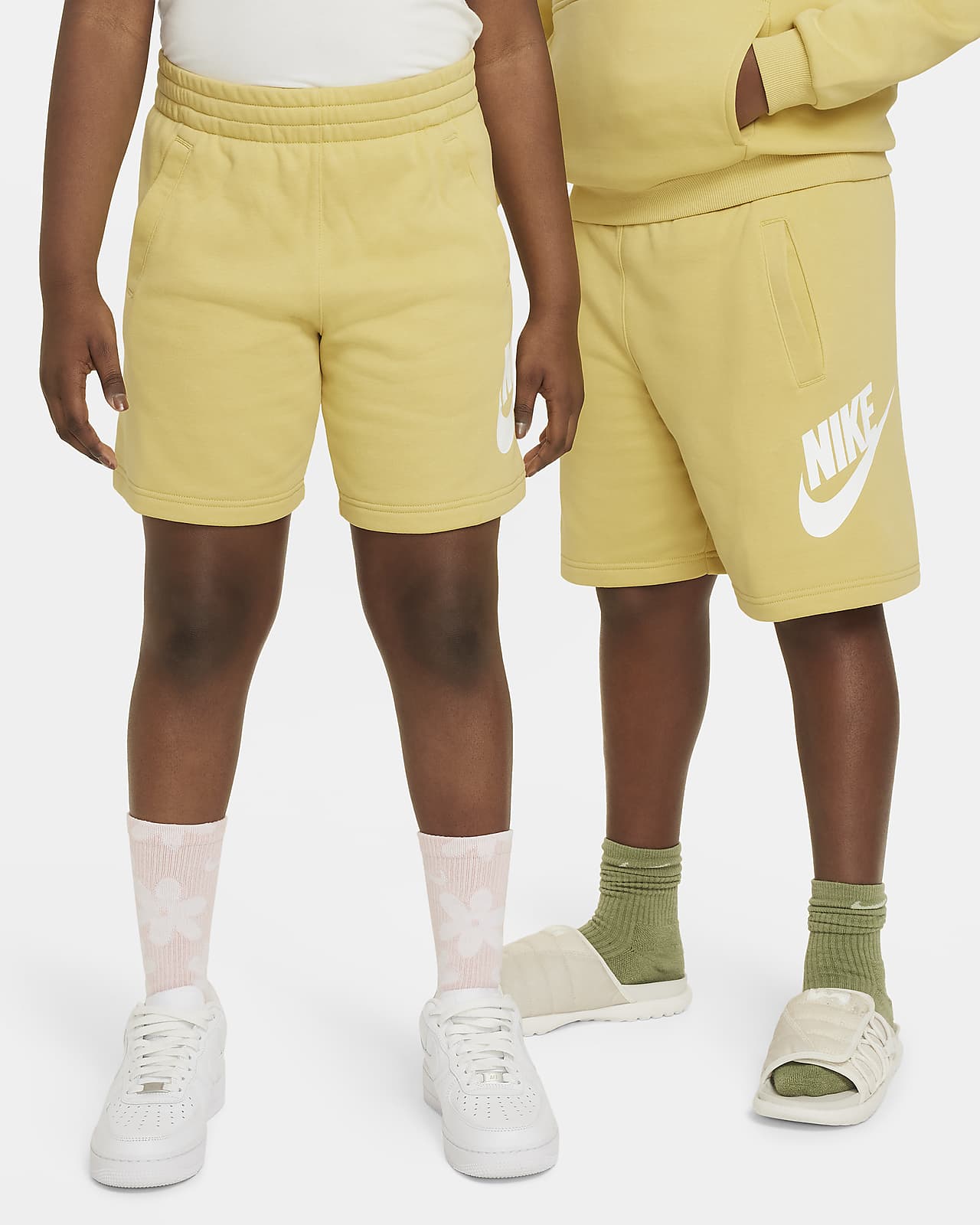 Nike Sportswear Club Fleece Big Kids' French Terry Shorts (Extended Size)