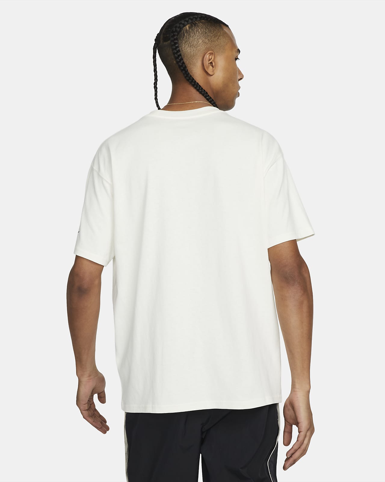 white nike cotton t shirt