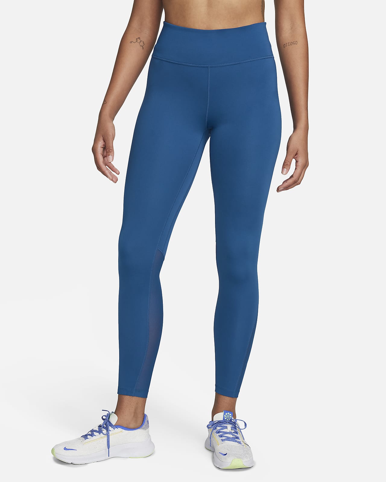 Nike Damskie legginsy 7/8 z wysokim stanem i ściągaczami Nike Yoga - Fiolet  - Ceny i opinie 