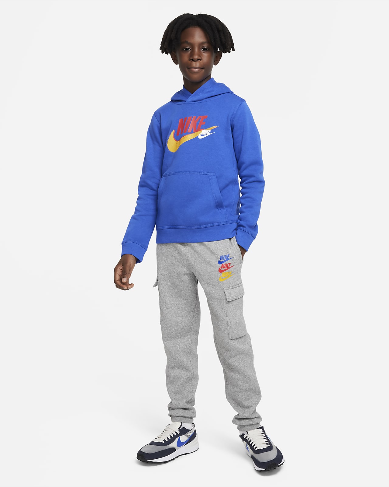 blue and yellow nike hoodie