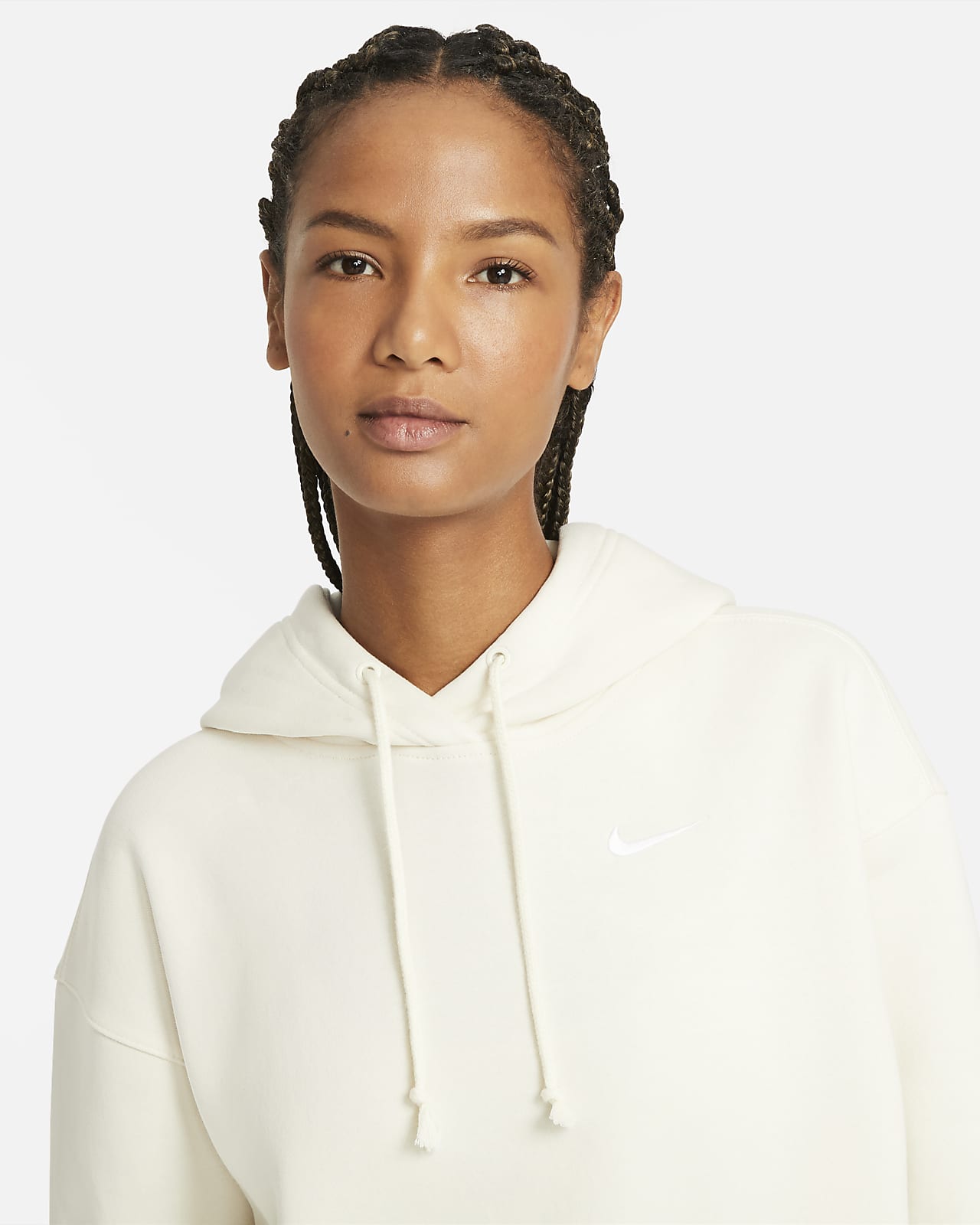 Nike Sportswear Fleece Hoodie Coconut Milk/(White) Stylerunner ...