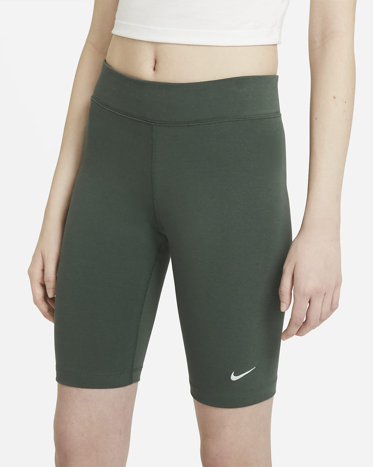 nike essential biker shorts