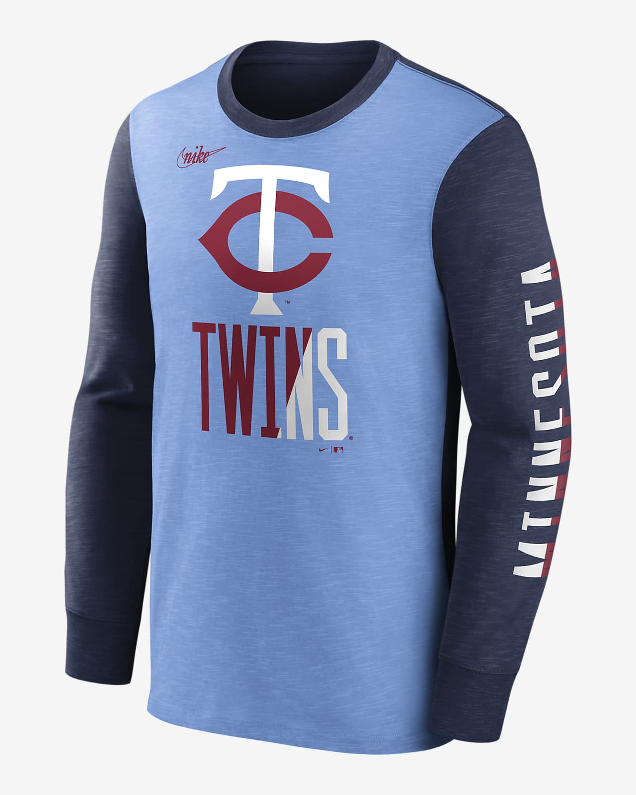 Playera de manga larga para hombre Nike Cooperstown Rewind Splitter (MLB  Minnesota Twins). Nike.com