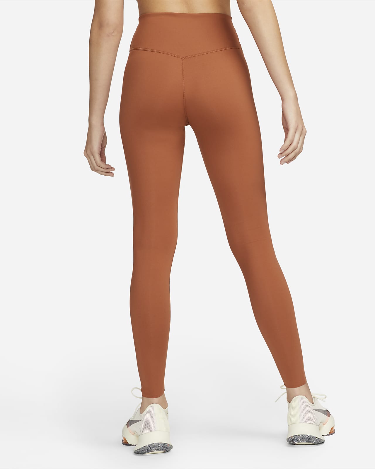 Nike One Luxe Legging met halfhoge taille en zakje voor dames. Nike NL