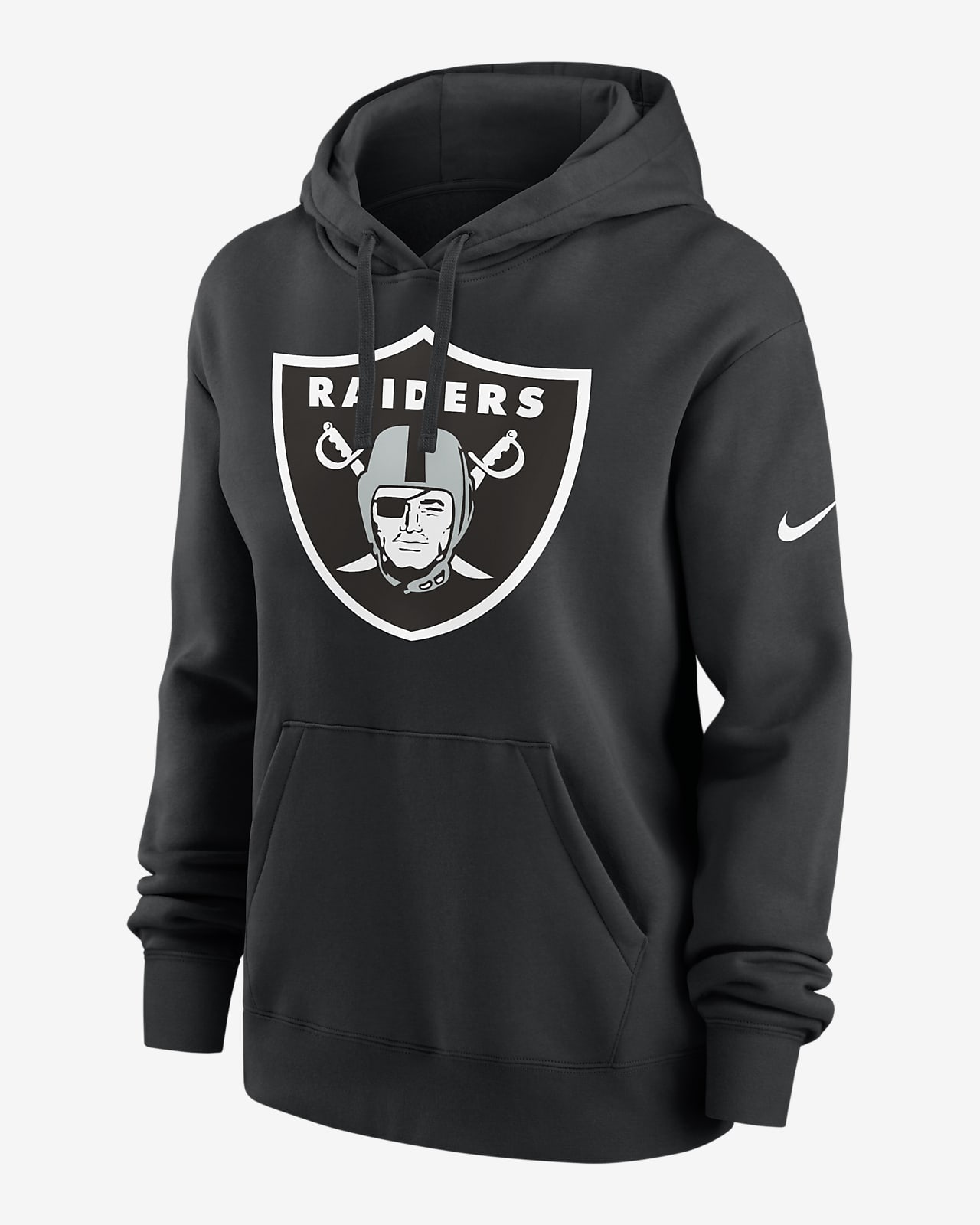 Nike Logo Club (NFL Las Vegas Raiders) Women's Pullover Hoodie