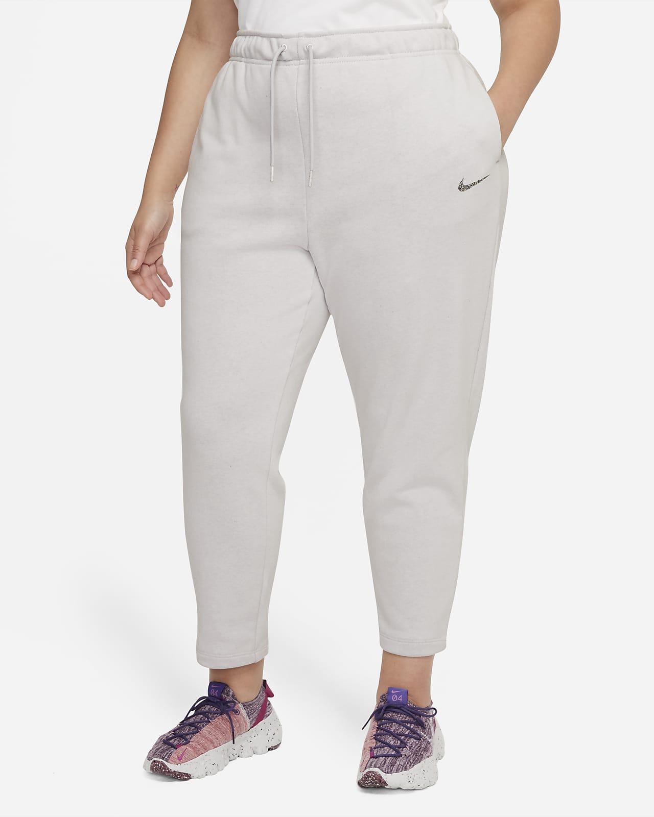 NIKE Nike Sportswear Essential Collection Women's Fleece Pants | Sand  Women's Sports Trouser | YOOX