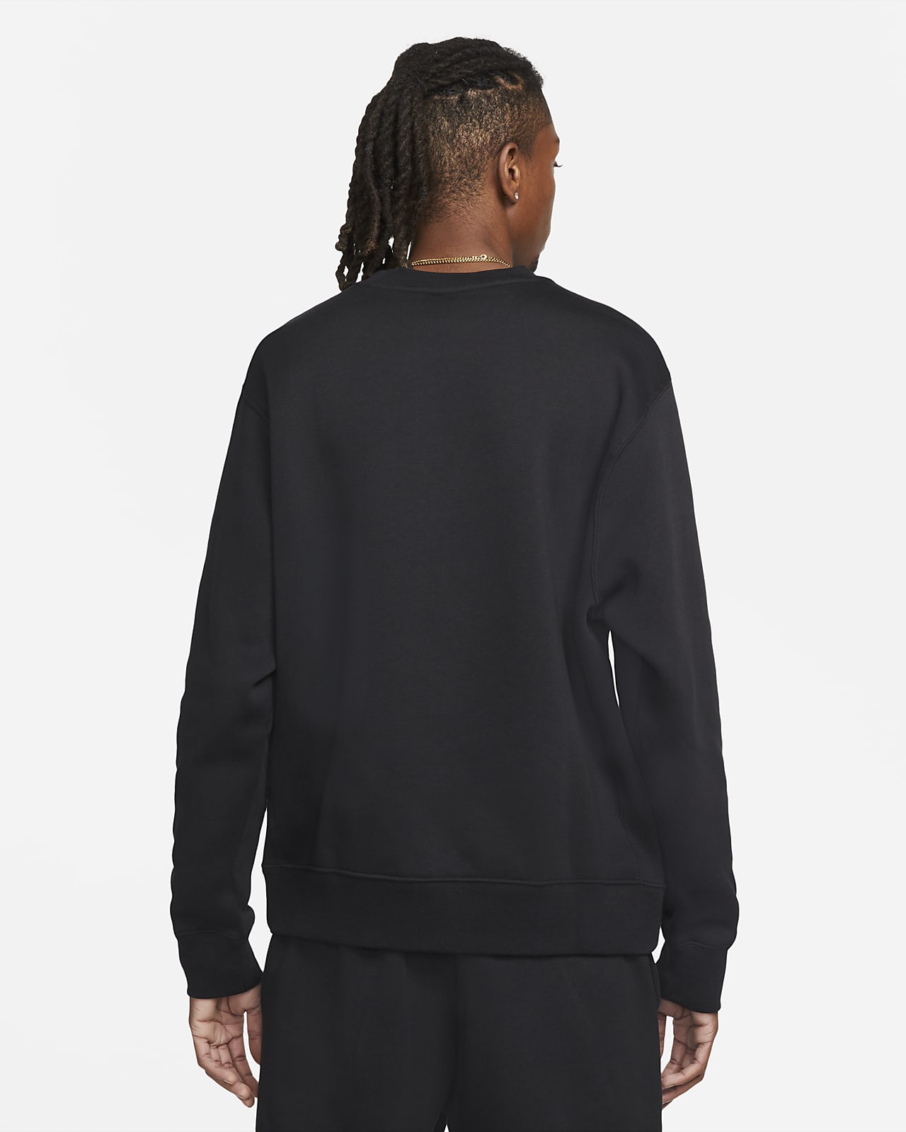 nike club fleece sweatshirt black