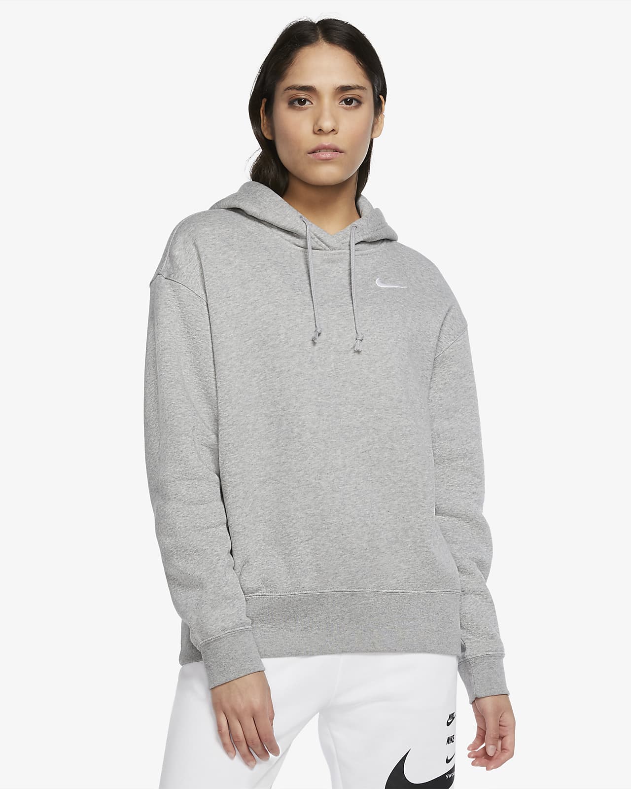 gray nike hoodie womens