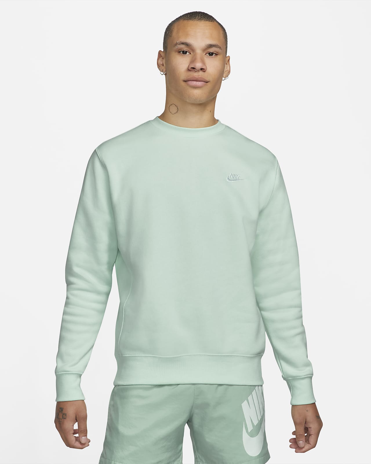 nike sportswear club fleece green