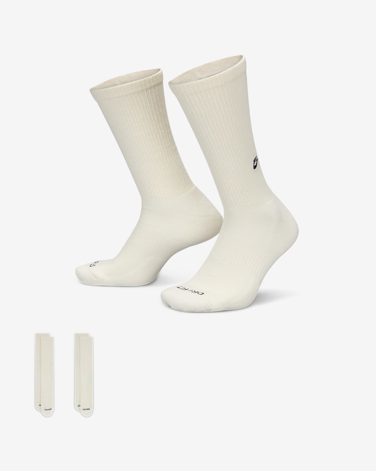 Chaussettes mi-mollet Nike Everyday Cushioned (2 paires)