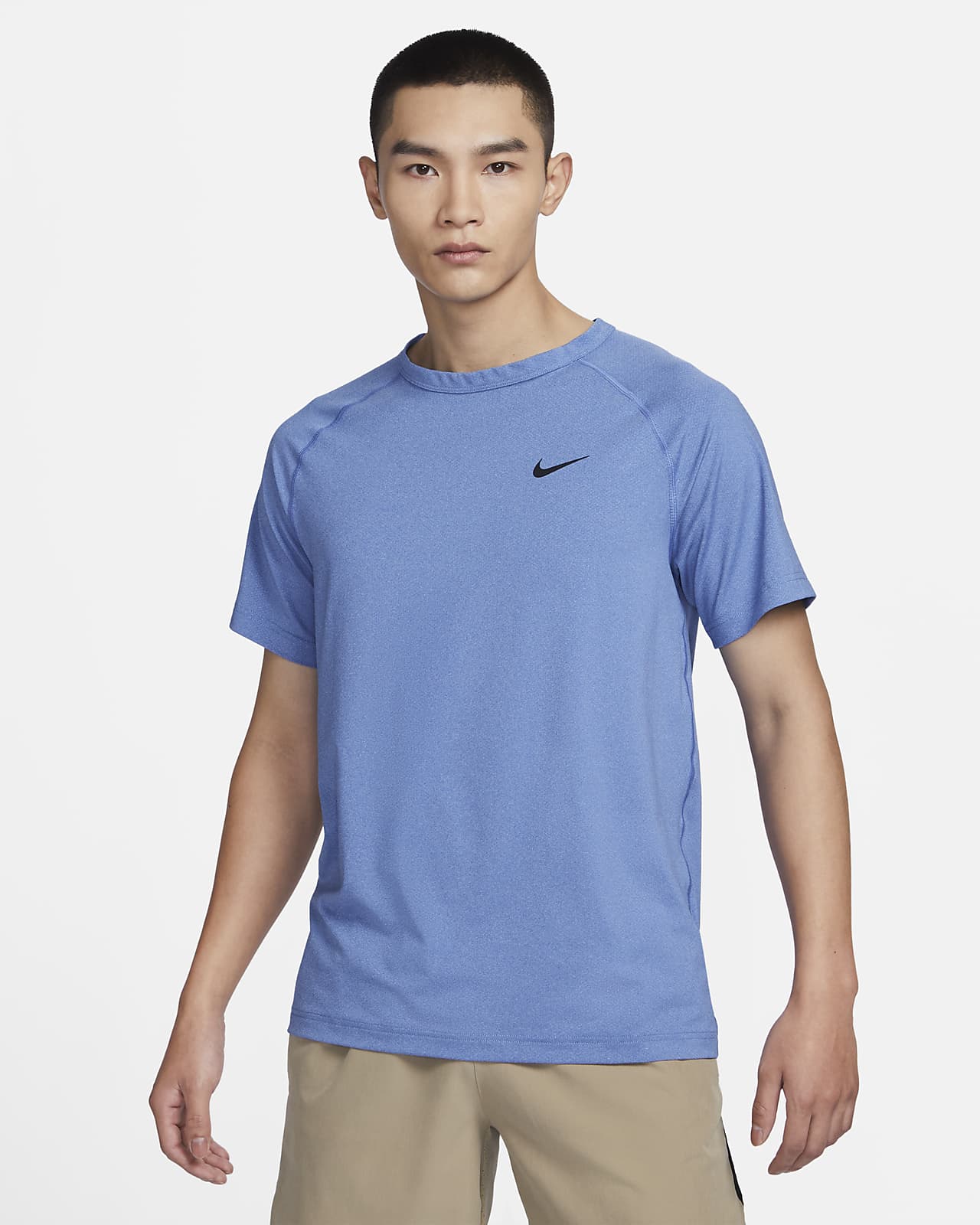 Men's NIKE® Dri-Fit Short Sleeve T-Shirt - Royal Blue, Carbon Gray