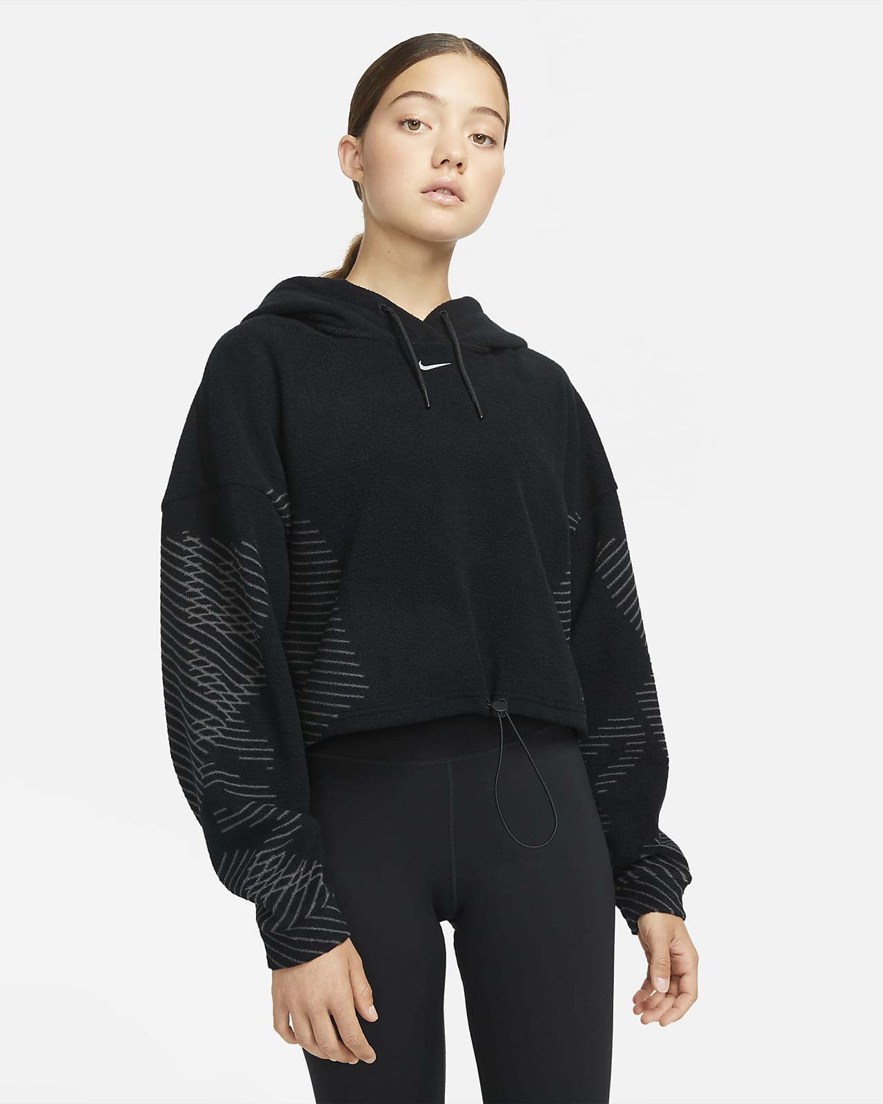nike women's therma po fleece hoodie