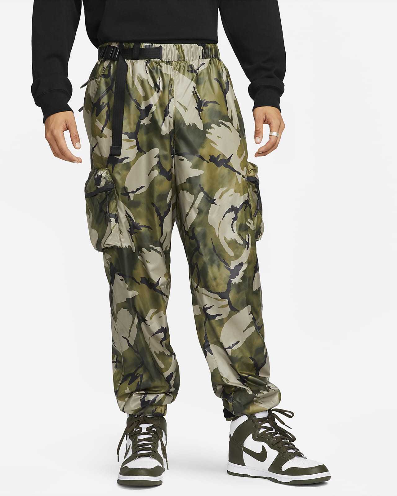 Brilliant Basics Mens Jones Camo Cargo Pant  Grey  BIG W