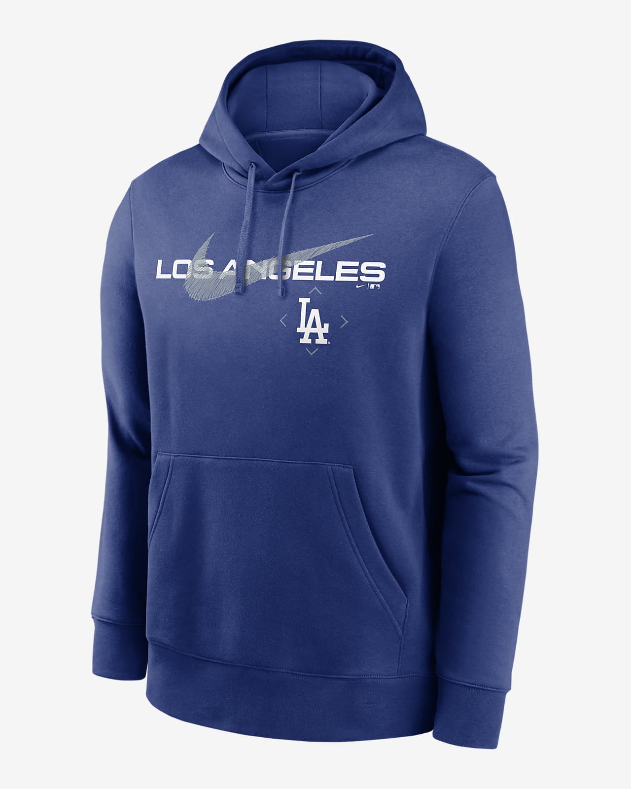 Nike Swoosh Neighborhood (MLB Los Angeles Dodgers) Men's Pullover Hoodie.