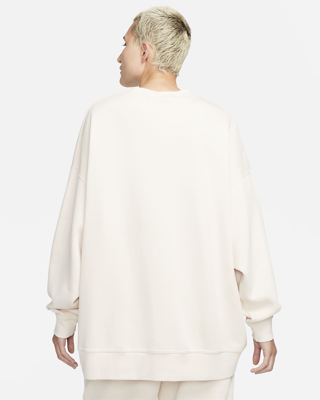 nike fleece oversized crew sweatshirt