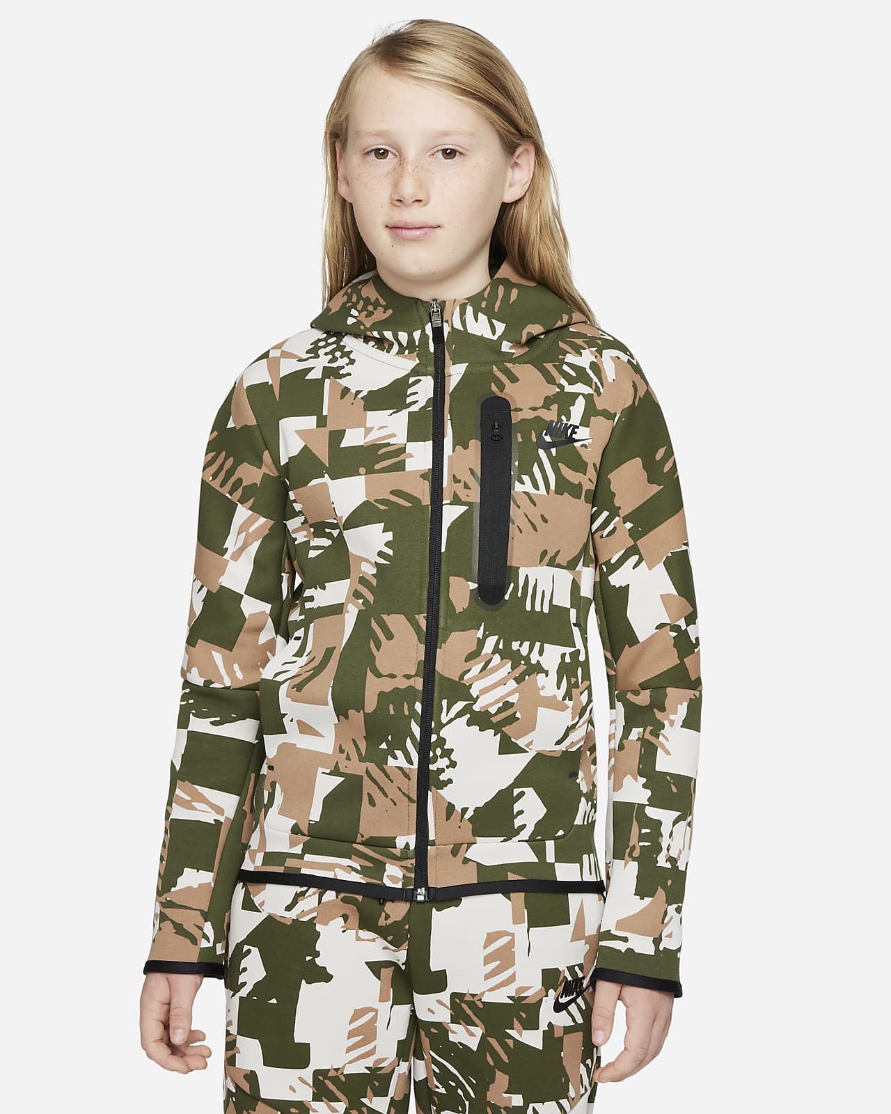 Felpa con cappuccio Nike Sportswear Tech Fleece - Ragazzo. Nike CH
