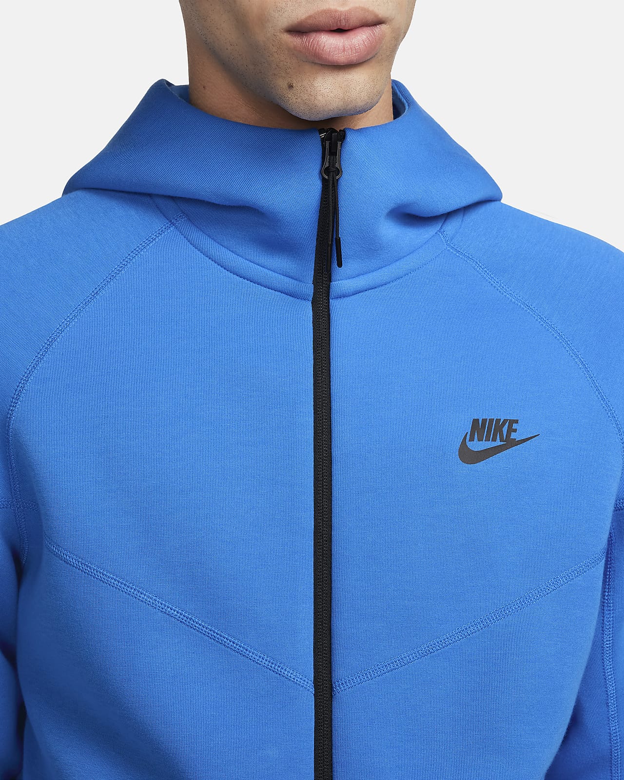 Nike Tech Fleece Windrunner Men's Full Zip Hoodie Tumbled Grey