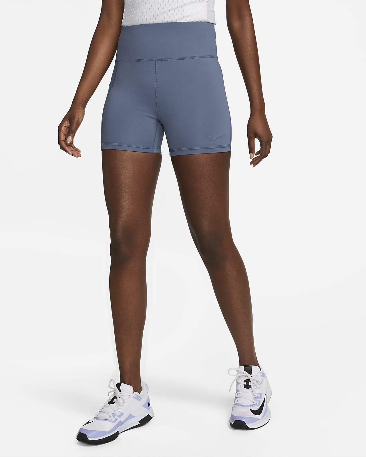 transfusion klodset brugerdefinerede Nike Dri-FIT Advantage-tennisshorts med høj talje (10 cm) til kvinder. Nike  DK