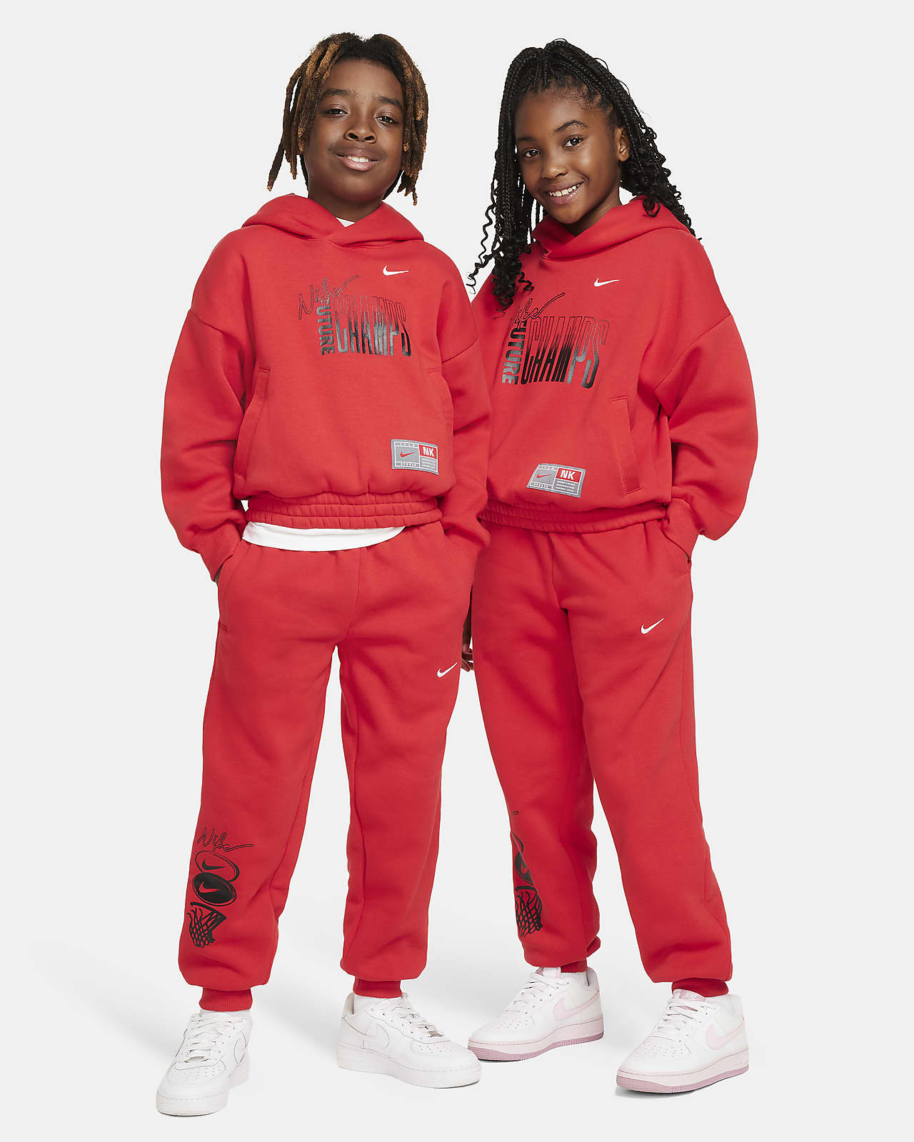 Kids red shop nike hoodie