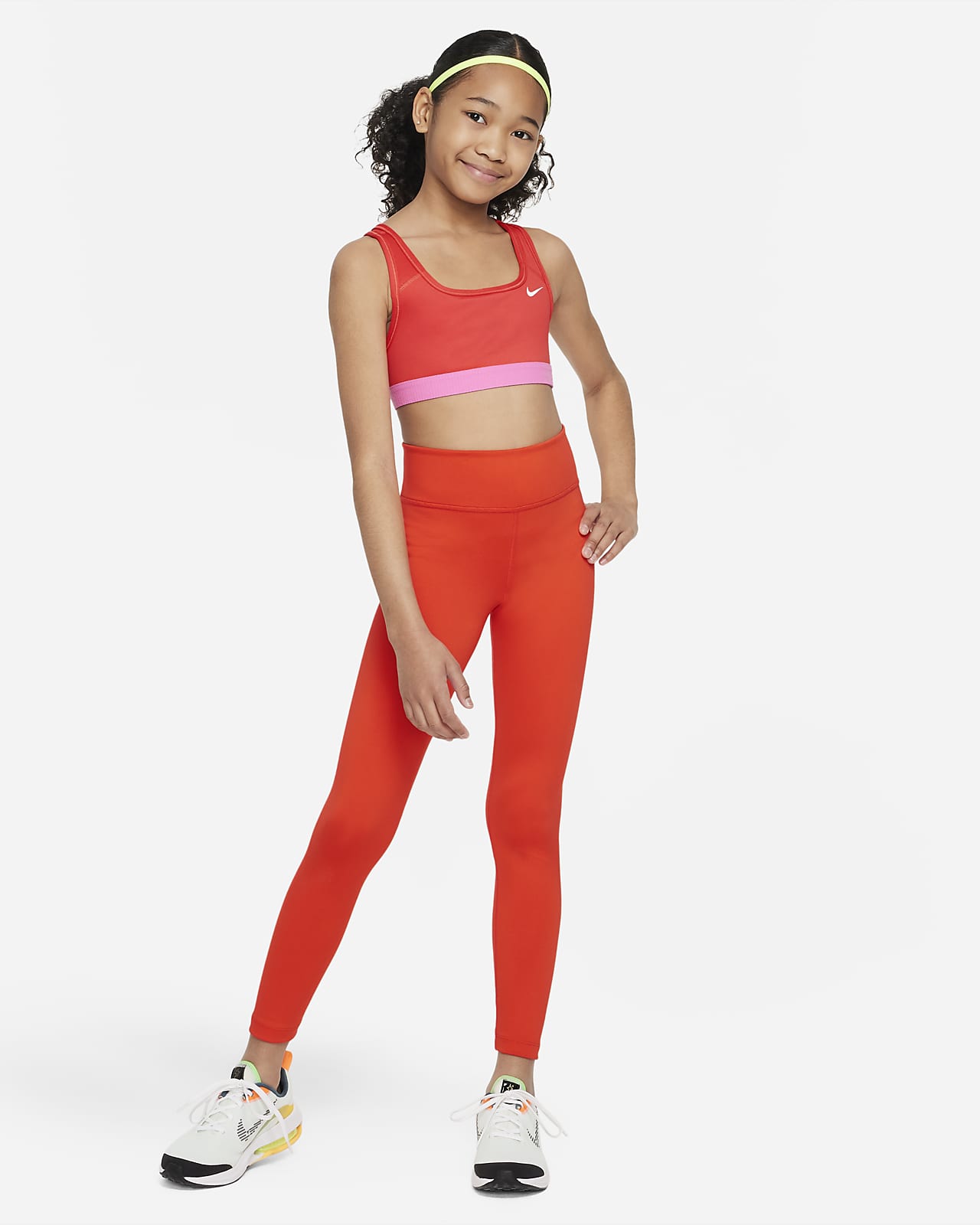 Nike Kids Swoosh Sports Bra  Dark Team Red/White – Taskers Sports