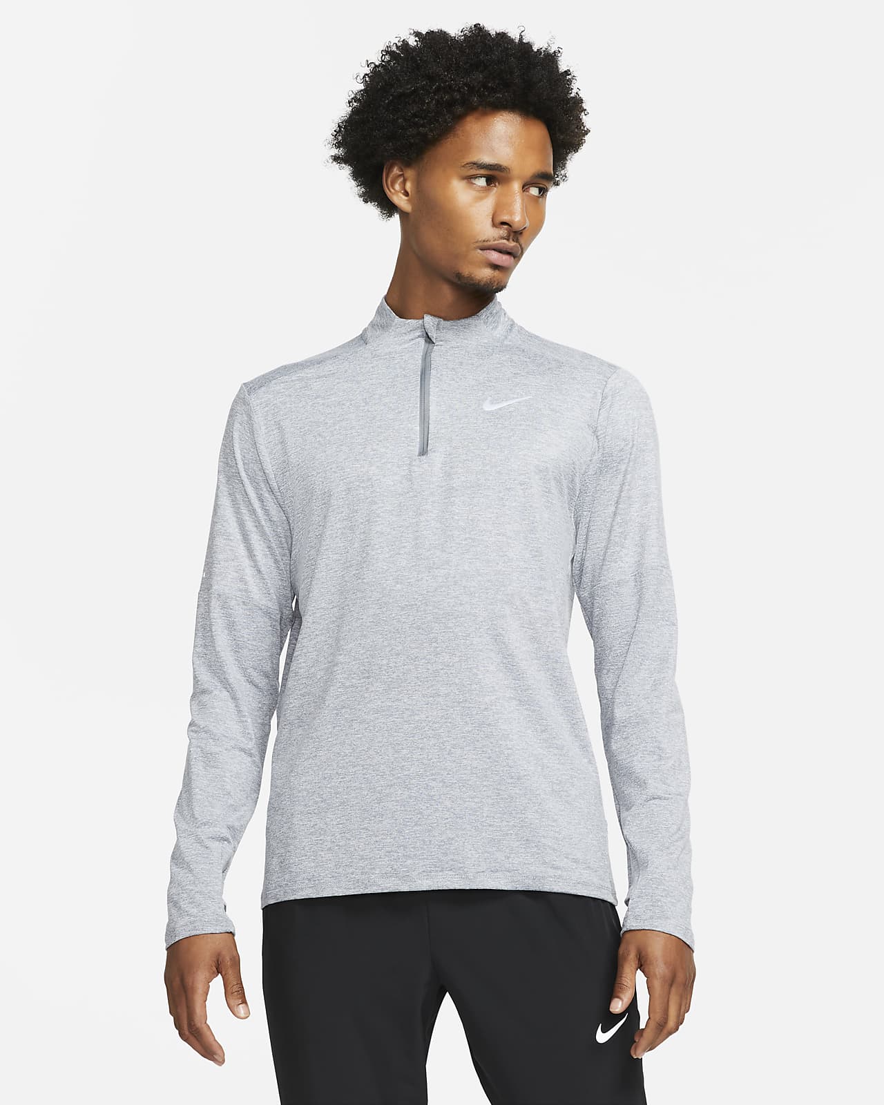 Nike Camiseta de running Dri-FIT con media cremallera - Hombre