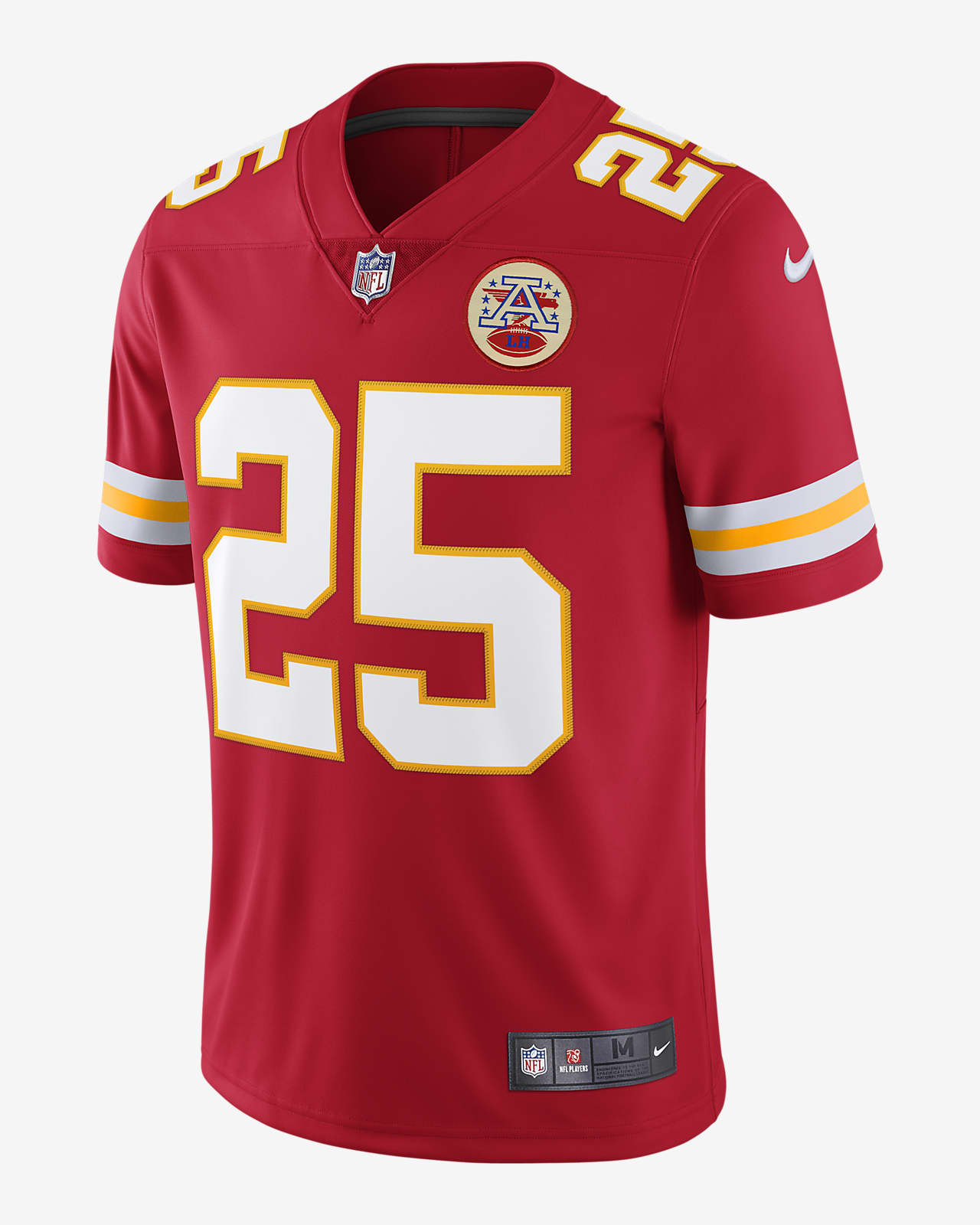 Jersey de fútbol americano edición limitada para hombre NFL Kansas City  Chiefs Nike Vapor Untouchable (Clyde Edwards-Helaire). 