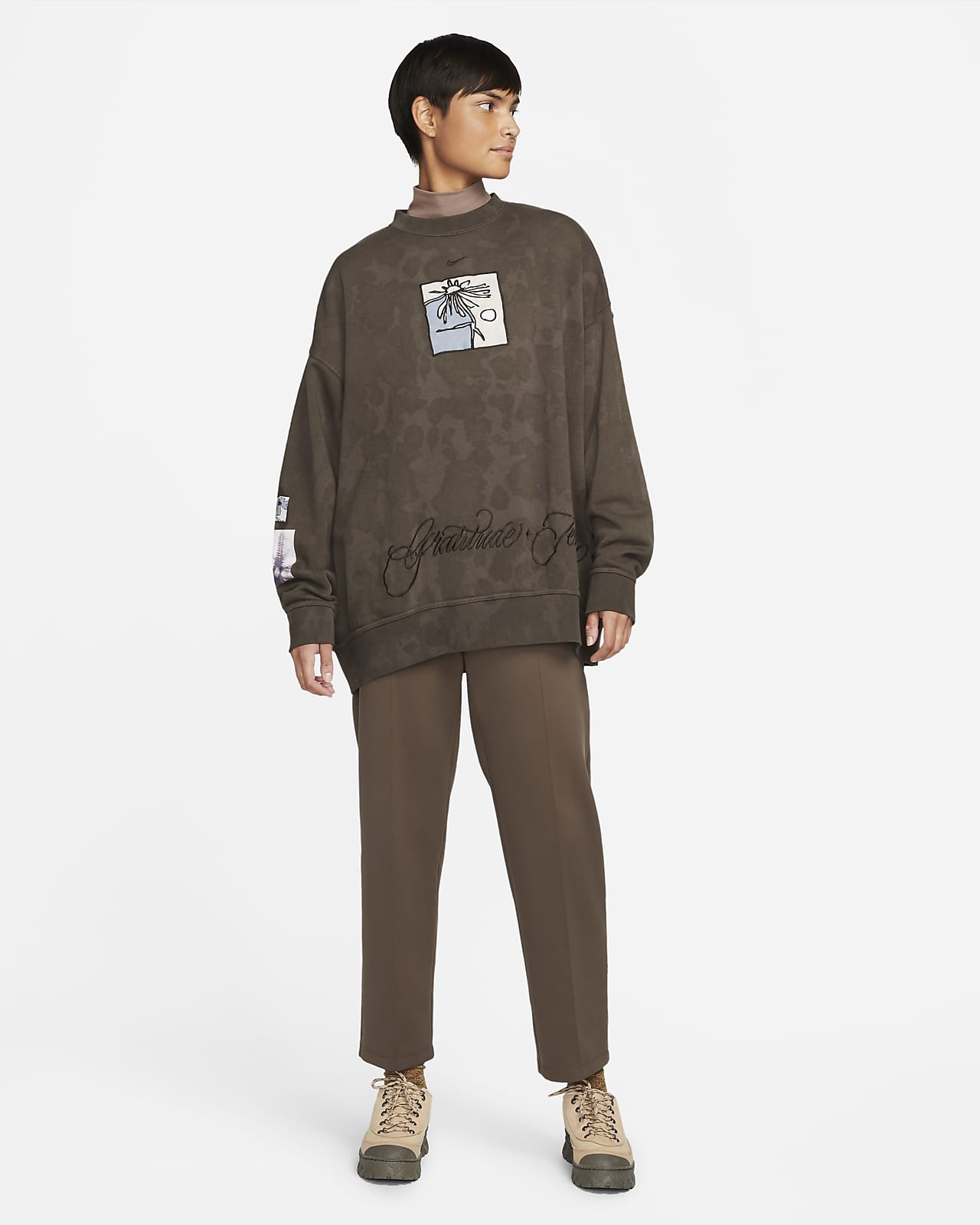 Sudadera de tejido Fleece extragrande para mujer Nike Sportswear NWRC. Nike .com