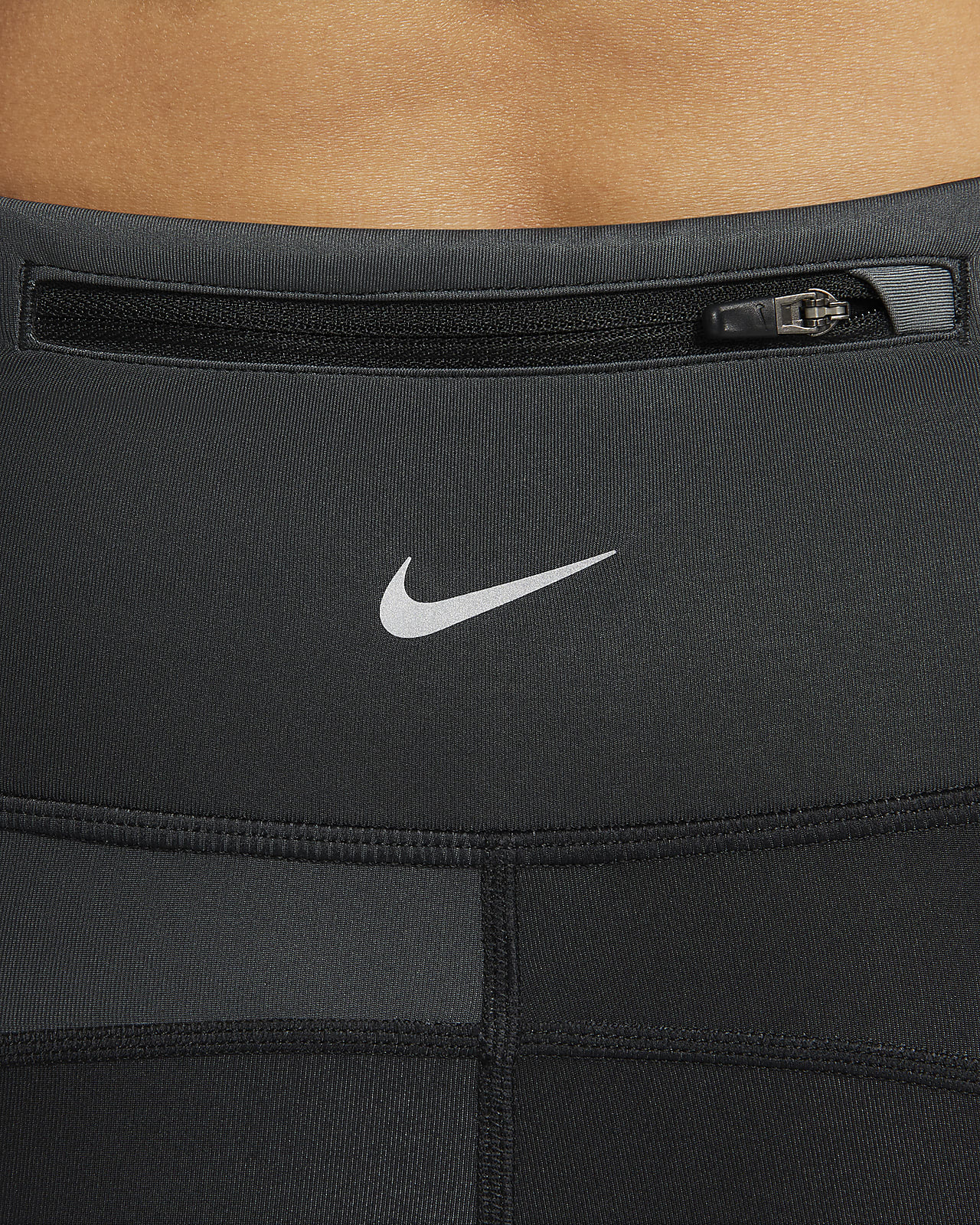 Nike Womens Mid-Rise 7/8 Running Leggings with Pockets