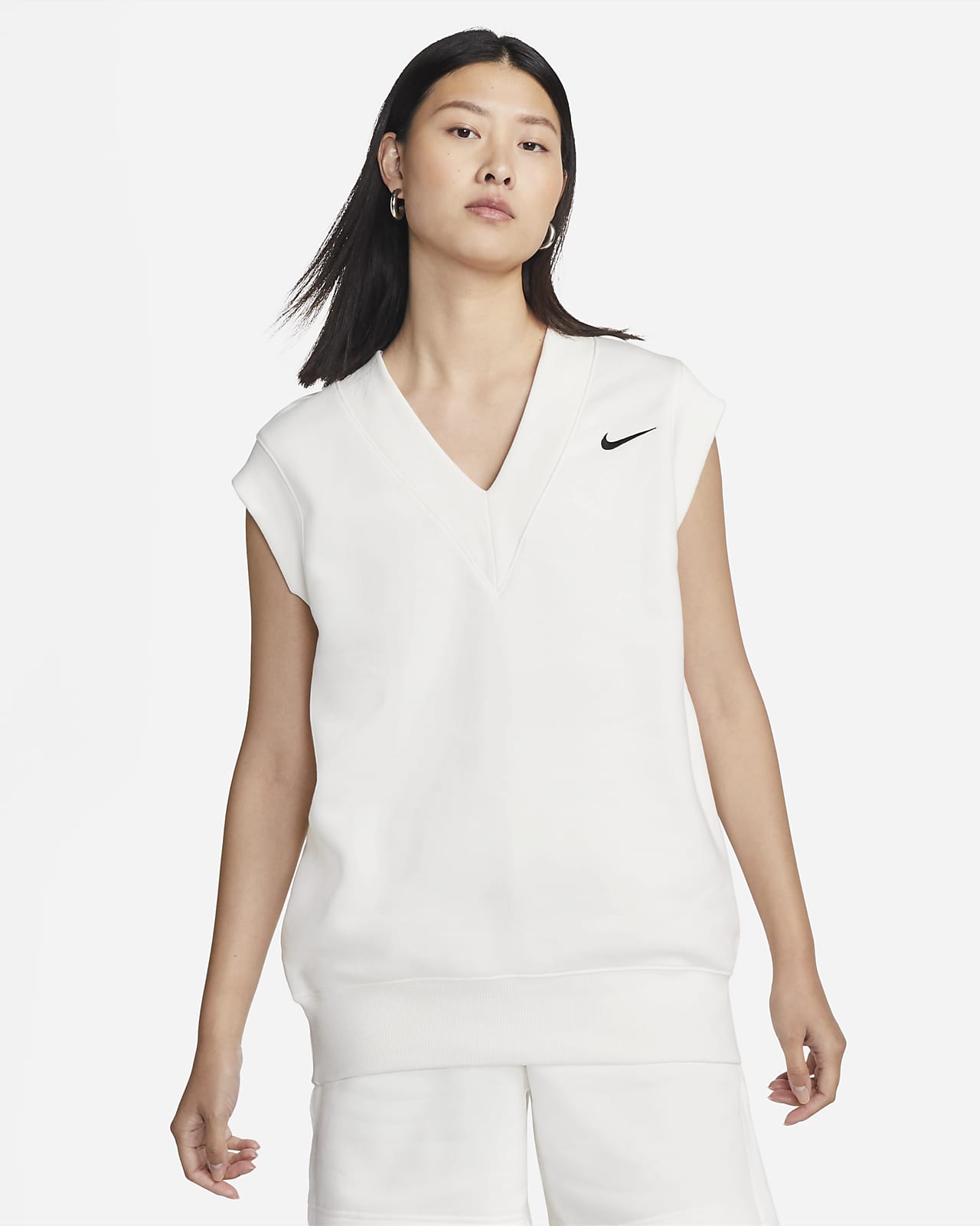 เสื้อกั๊กโอเวอร์ไซส์ผู้หญิง Nike Sportswear Phoenix Fleece